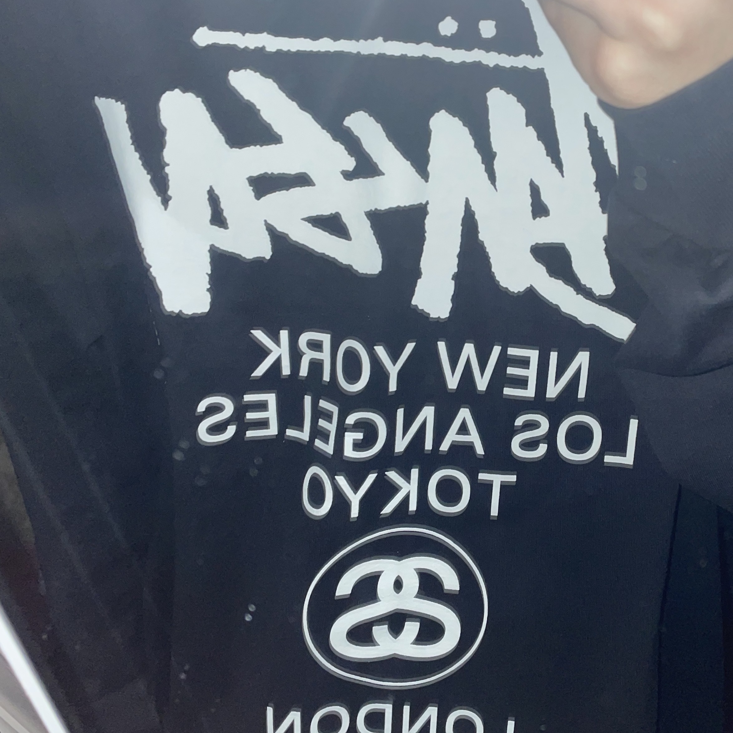 Stussy World Tour LS T-Shirt Black 착용 스타일
