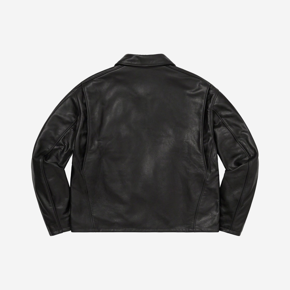 Supreme x Schott Leather Racer Jacket Black - 23SS 상세 이미지 2