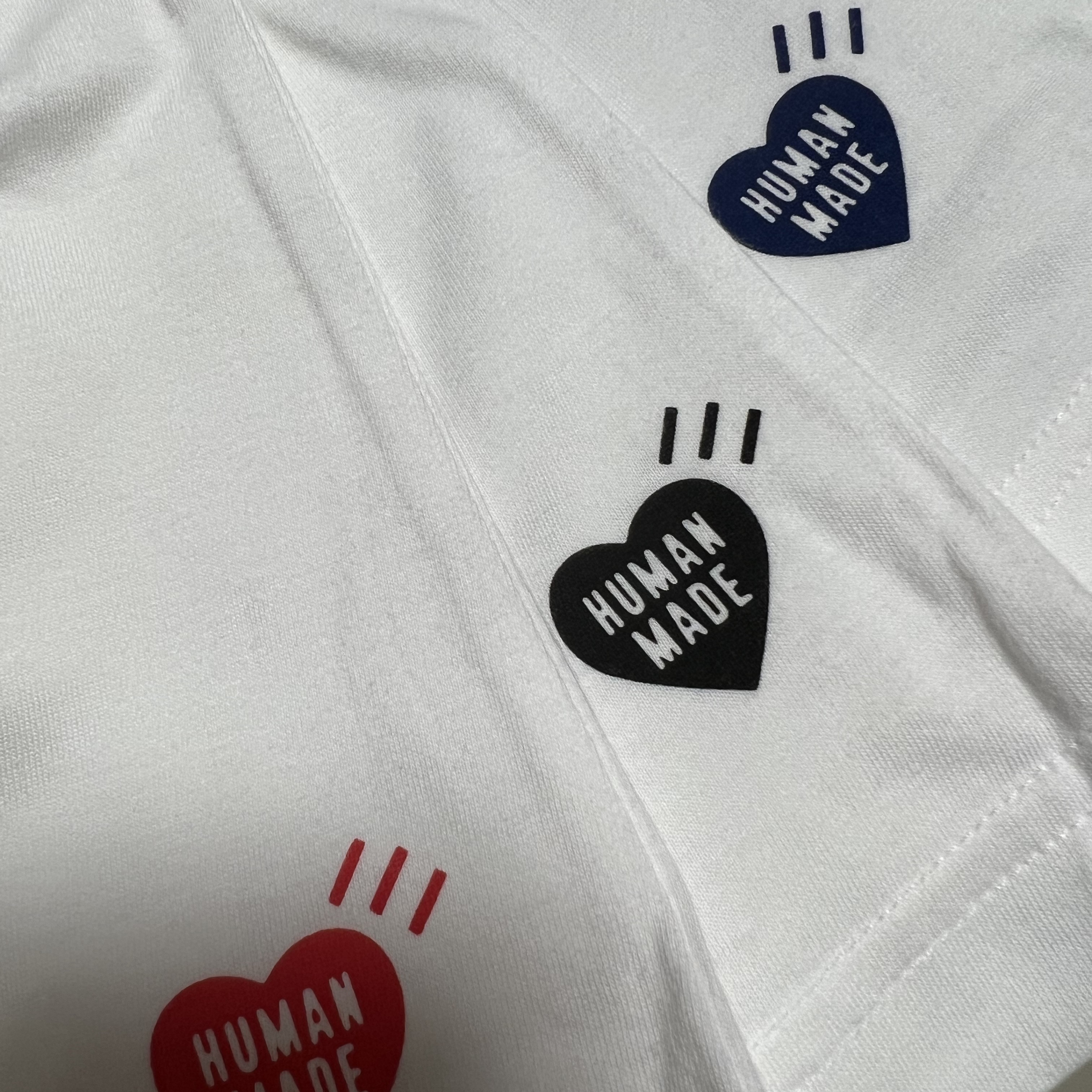 Human Made T-Shirts White (3 Pack) 착용 스타일