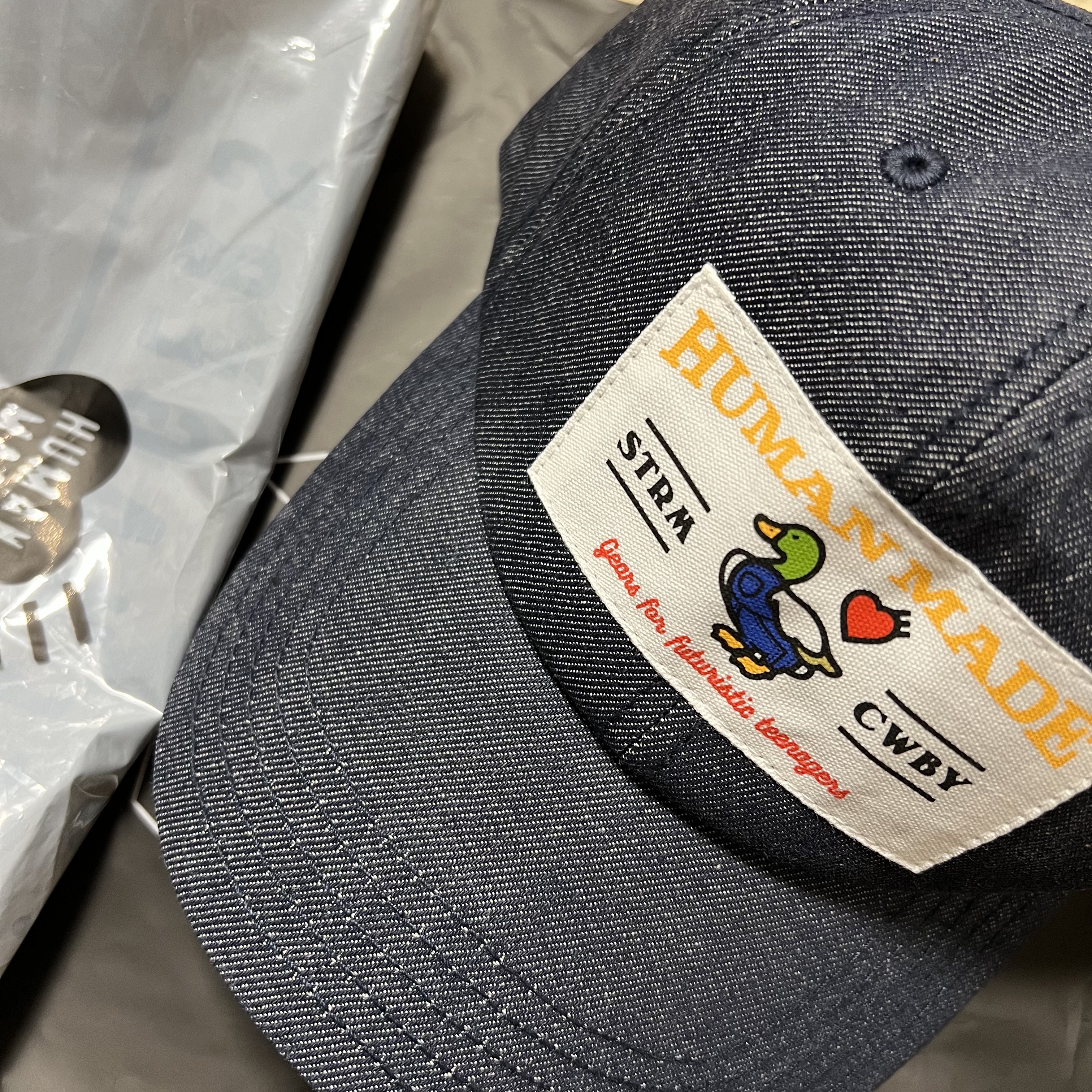 Human Made 6-Panel Denim Cap Indigo 착용 스타일