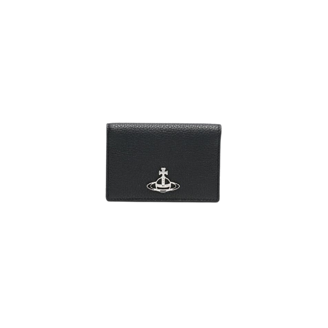 Vivienne Westwood Grain Leather Card Holder Black 상세 이미지 1