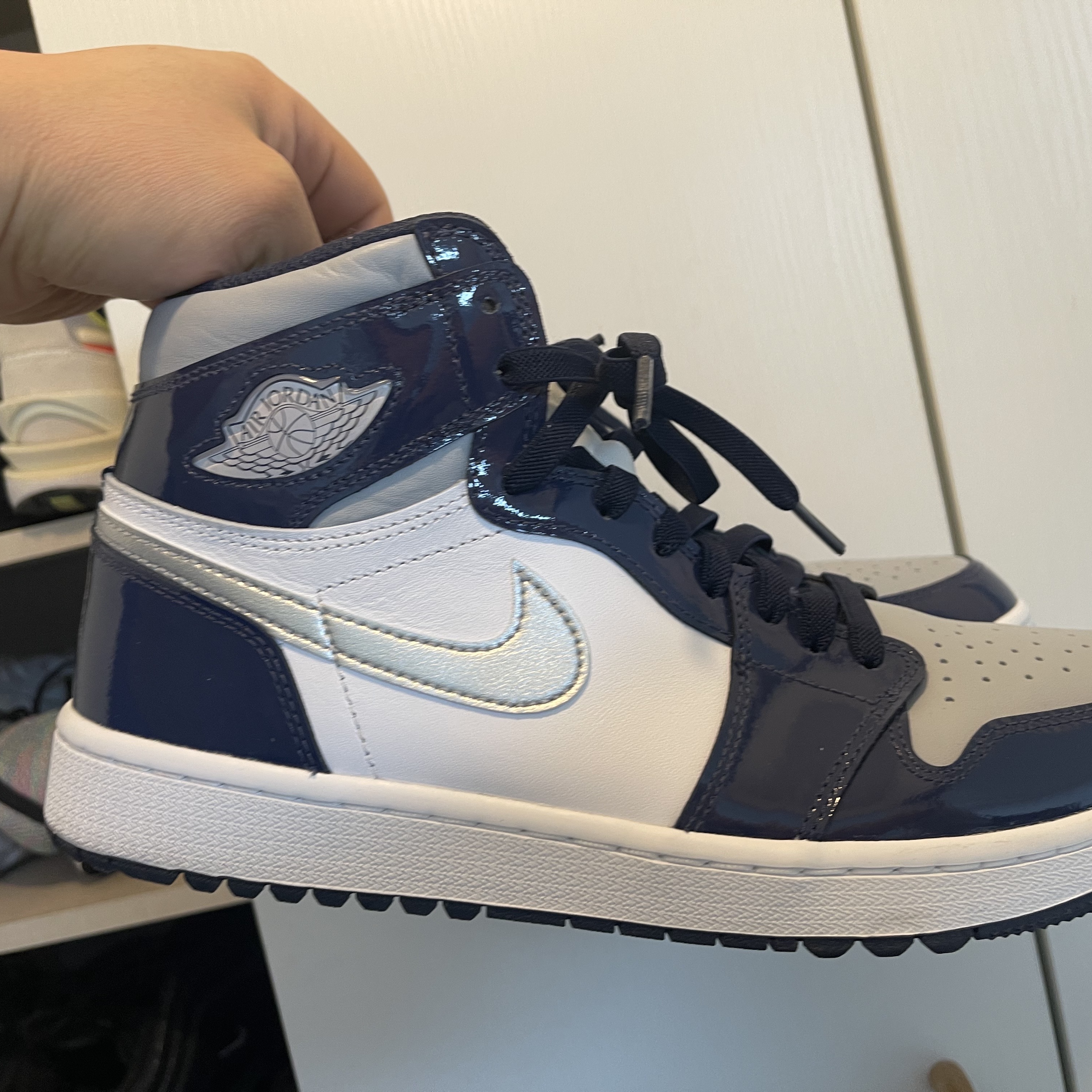 Jordan 1 High Golf Midnight Navy 착용 스타일 - 2