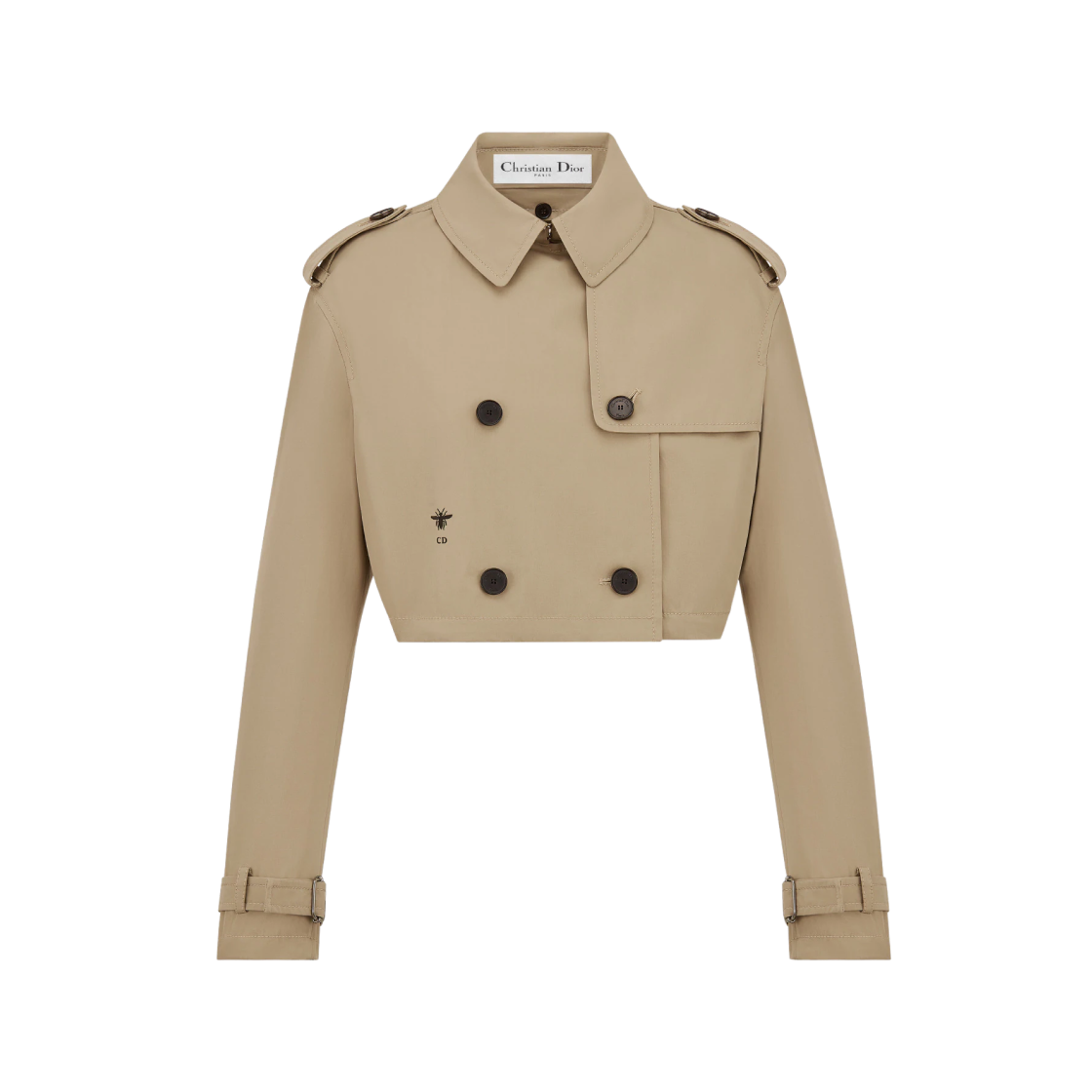 (W) Dior 3-in-1 Macrocannage Trench Coat Beige Cotton Gabardine 상세 이미지 3