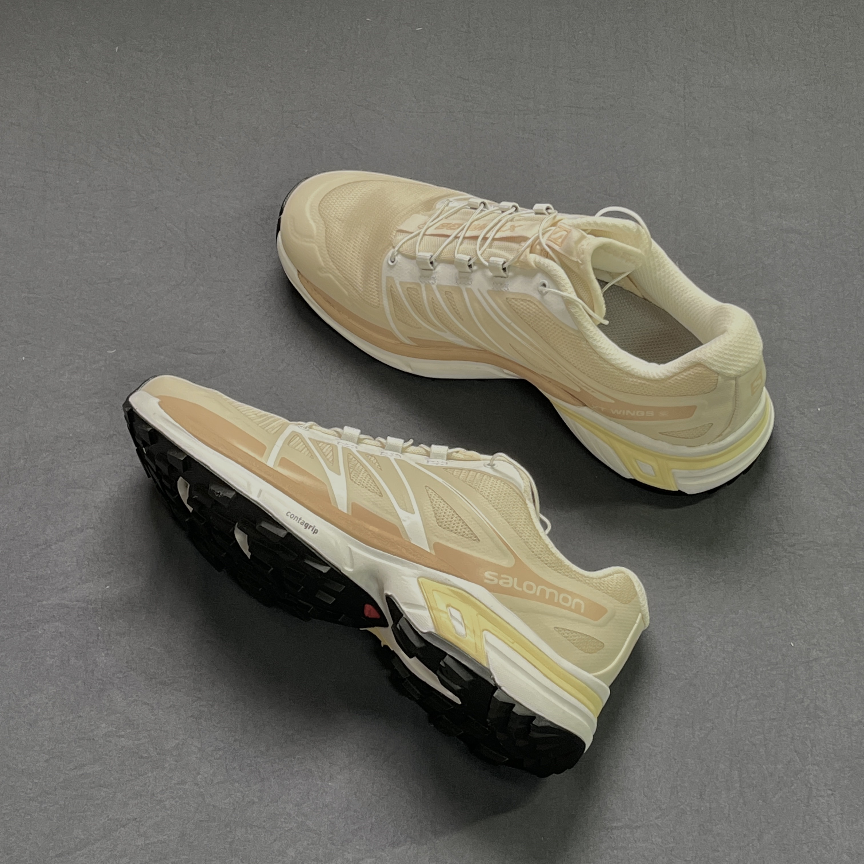 Salomon XT-Wings 2 Turtledove 착용 스타일 - 1