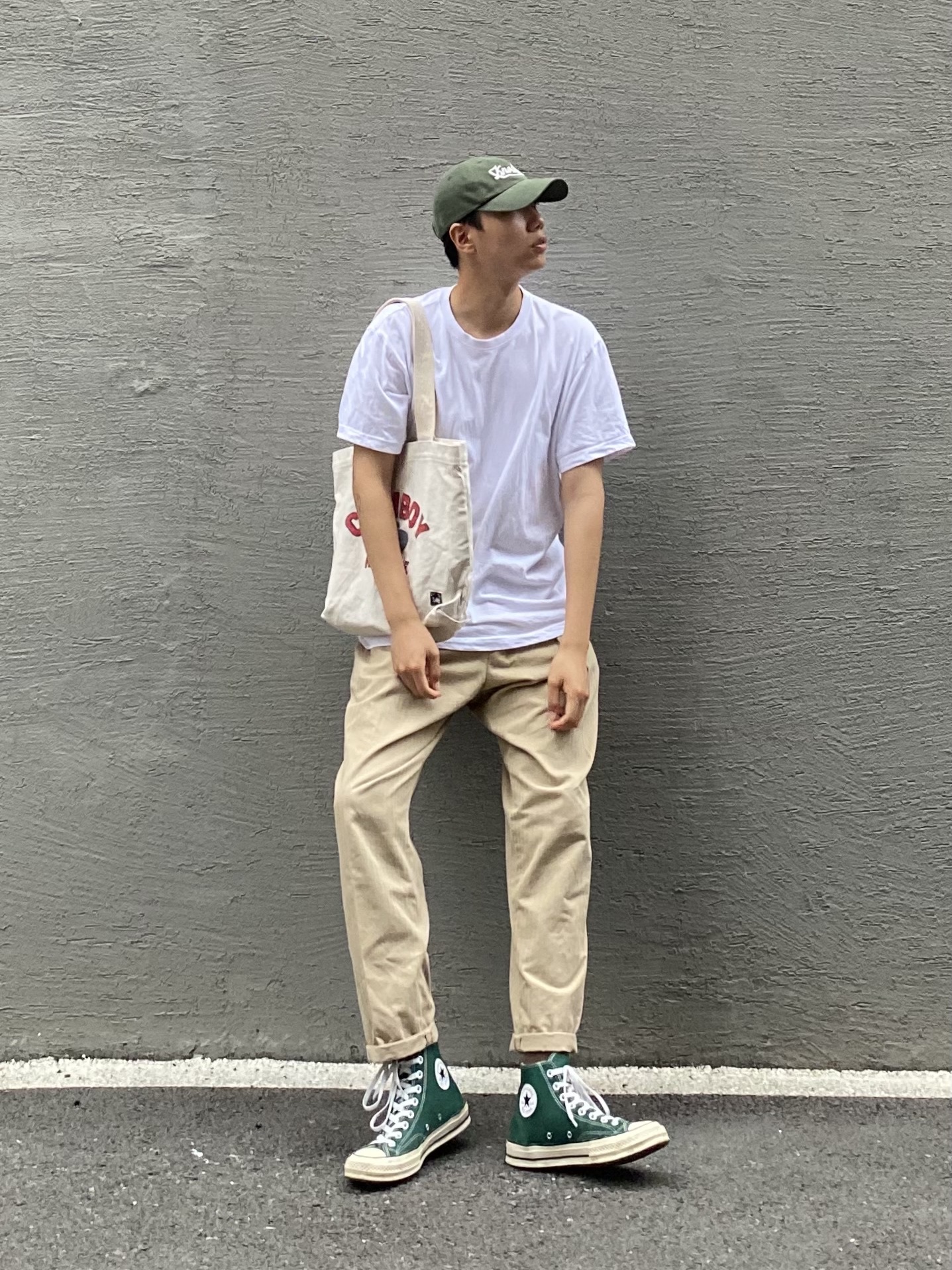 Converse Chuck 70 High Midnight Clover 착용 스타일