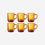 Supreme Duralex Glass Mugs Amber (Set of 6) - 23SS