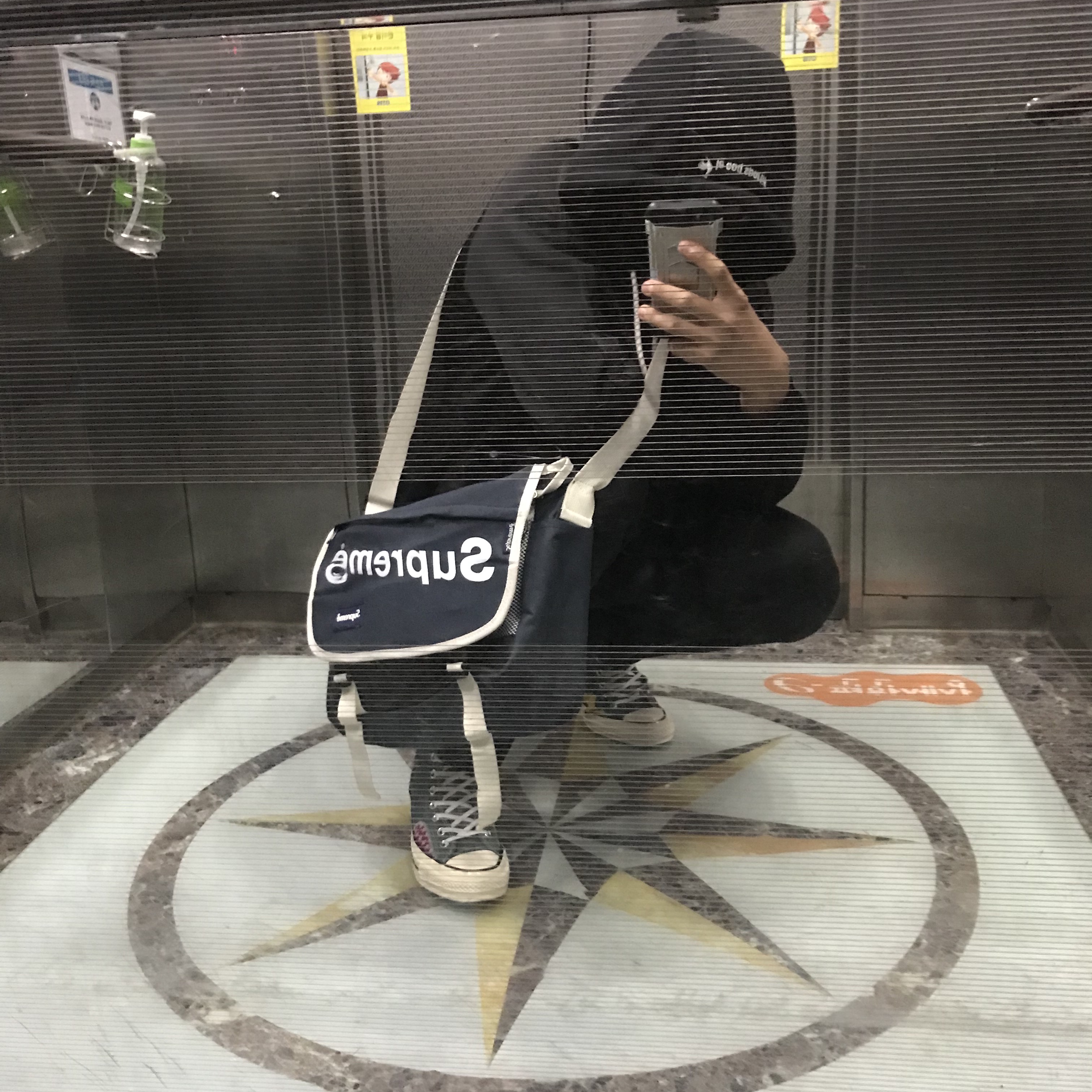 Converse Mono Patchwork Chuck 70 High Forest Egret 착용 스타일