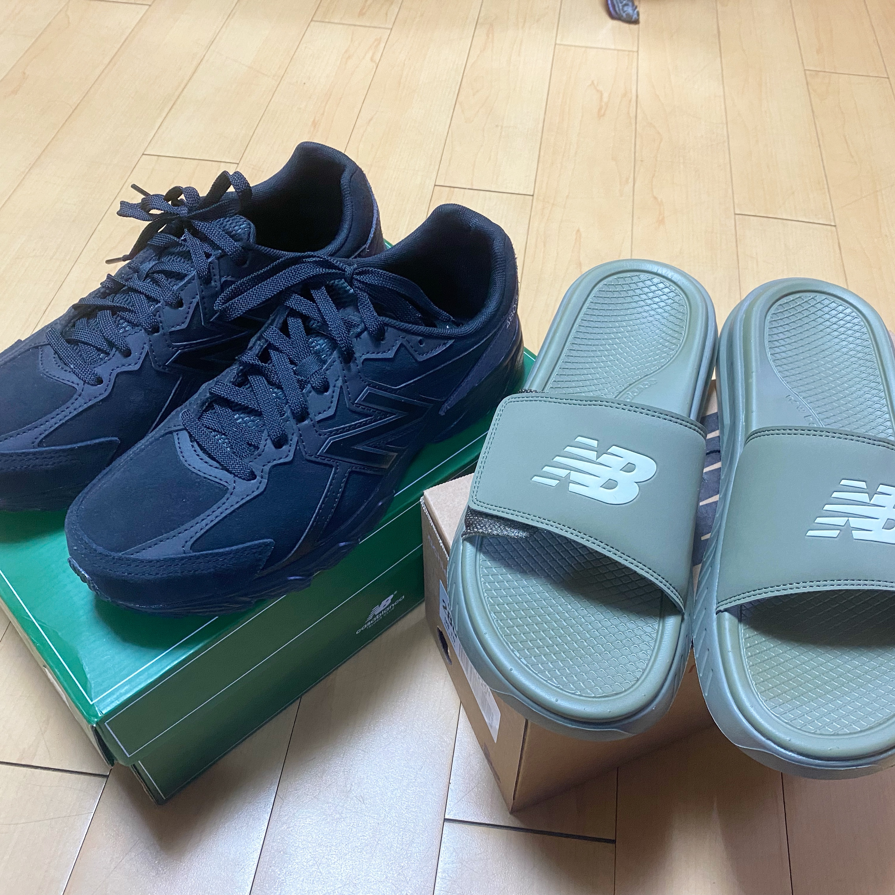 (W) New Balance 480v5 Black - 4E XXWide 착용 스타일