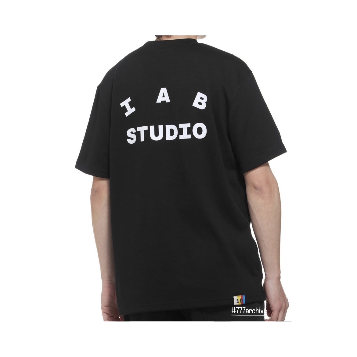 IAB Studio 10th Anniversary T-Shirts Pack White & Black (2 Pack), IAB Studio 10th Anniversary T-Shirt White 착용 스타일 - 3