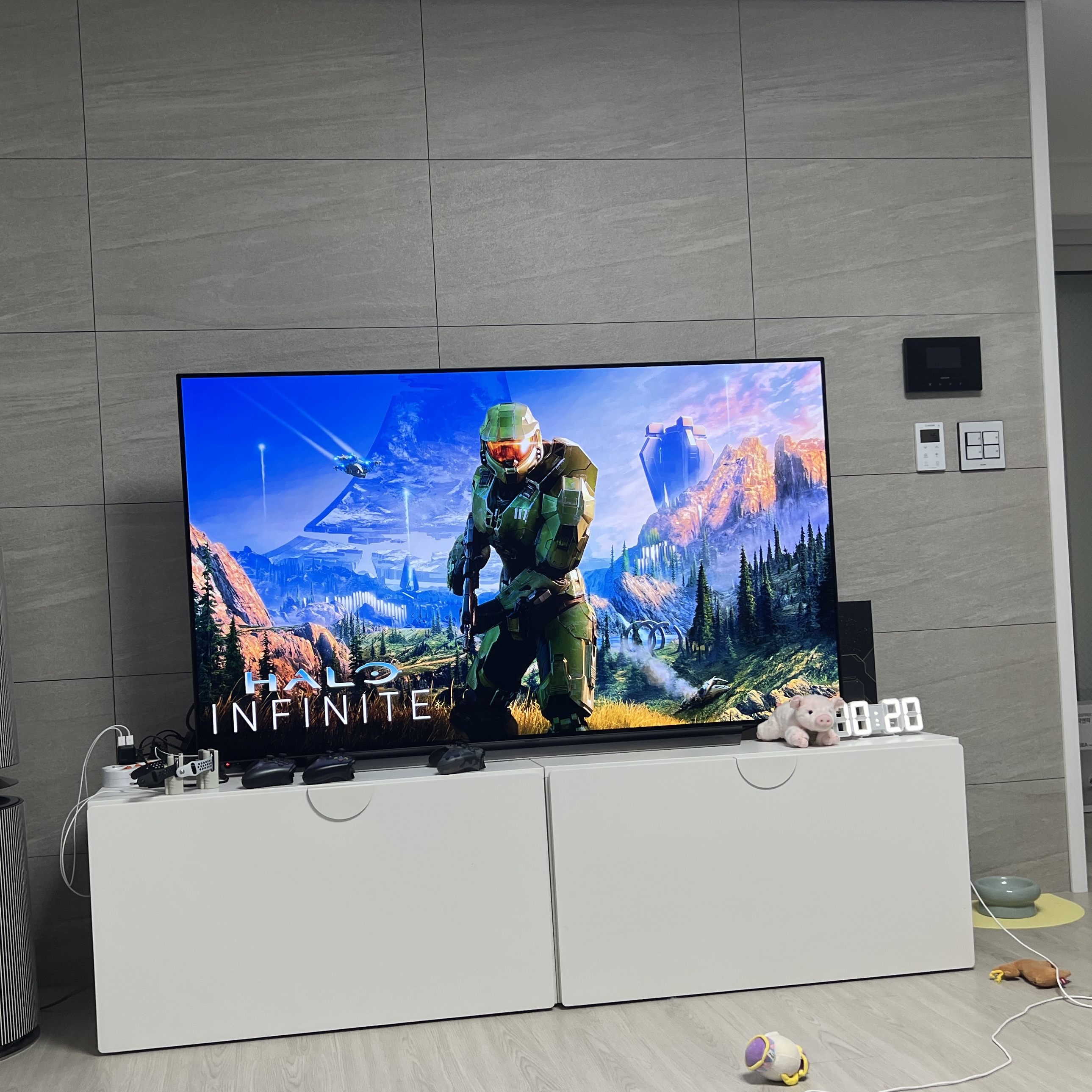 Nike Air Force 1 '07 WB Flax, Xbox Series X Halo Infinite Limited Edition Bundle (220V) 착용 스타일 - 2
