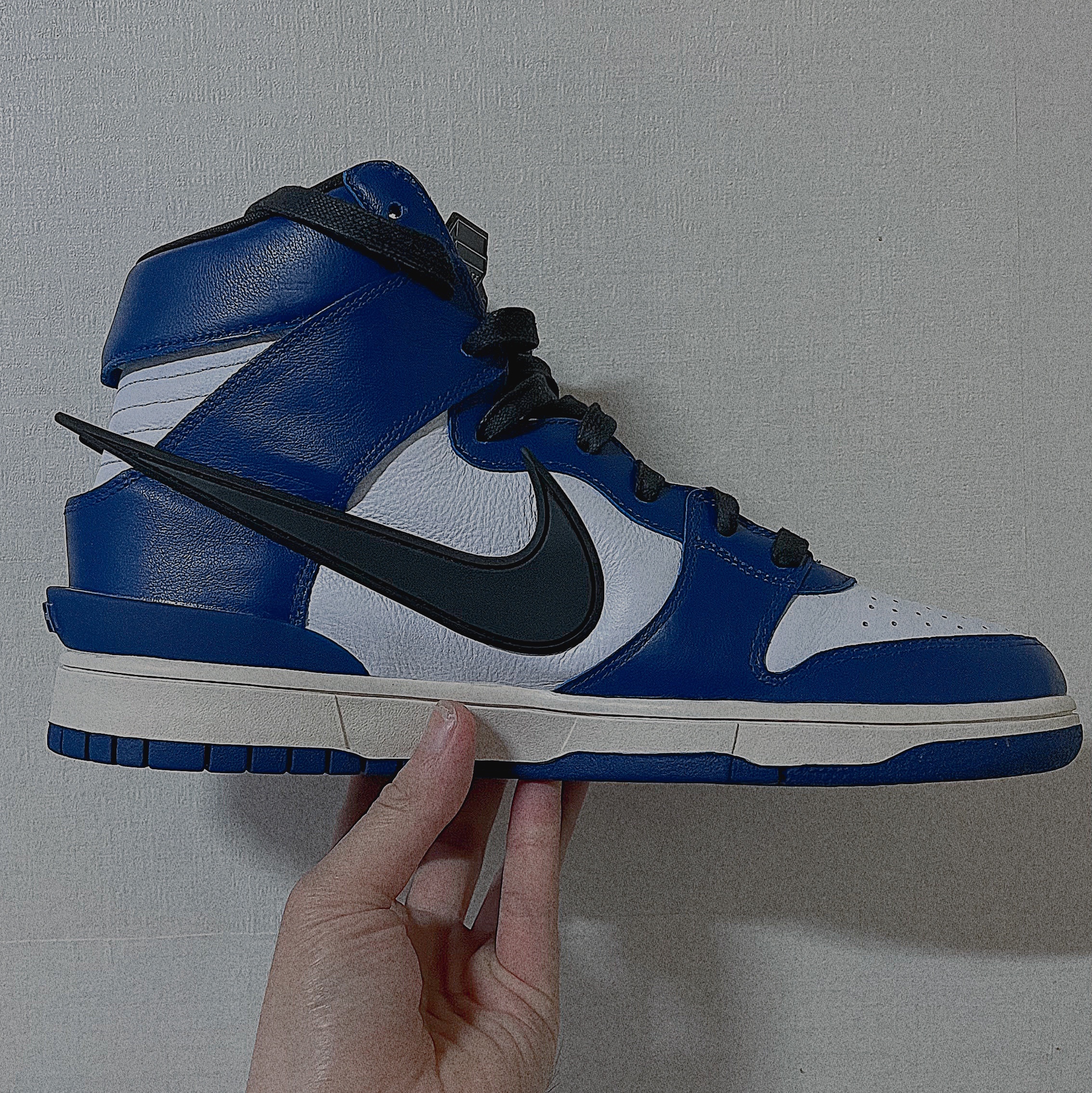 Nike x Ambush Dunk High Deep Royal Blue 착용 스타일