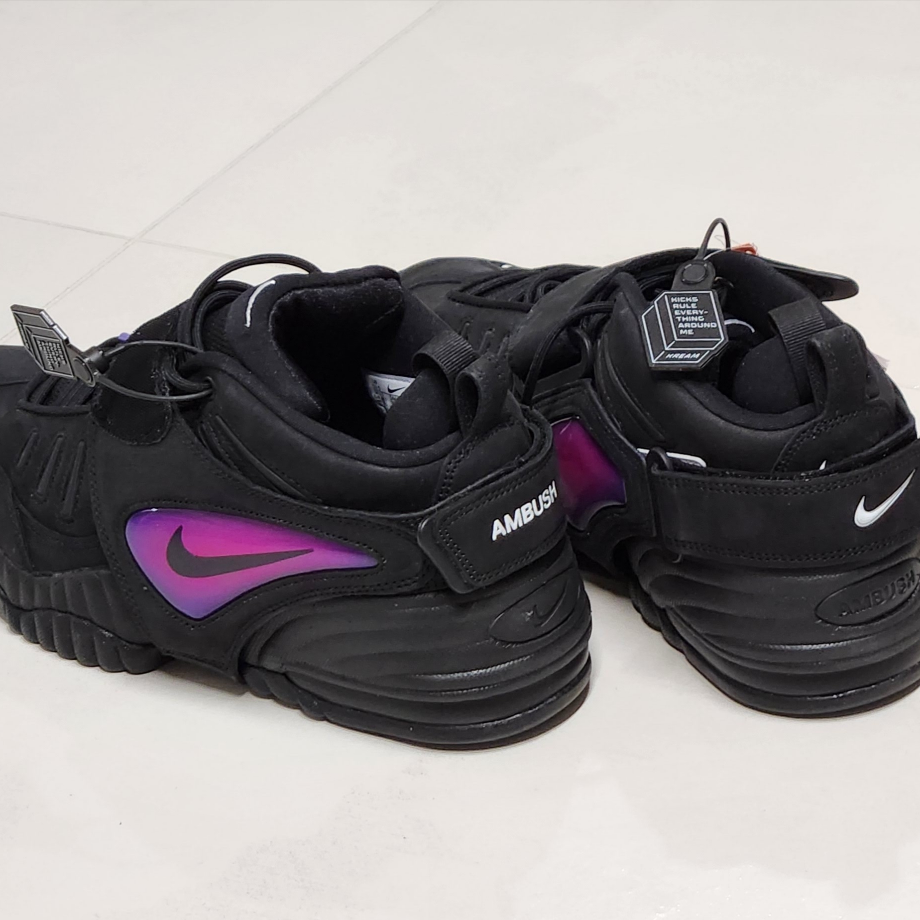 Nike x Ambush Air Adjust Force SP Black and Psychic Purple 착용 스타일 - 2