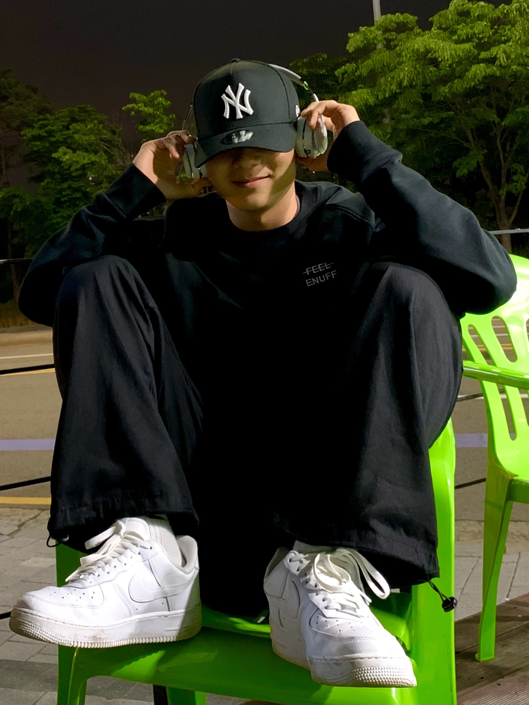 Nike Air Force 1 '07 Low White 착용 스타일