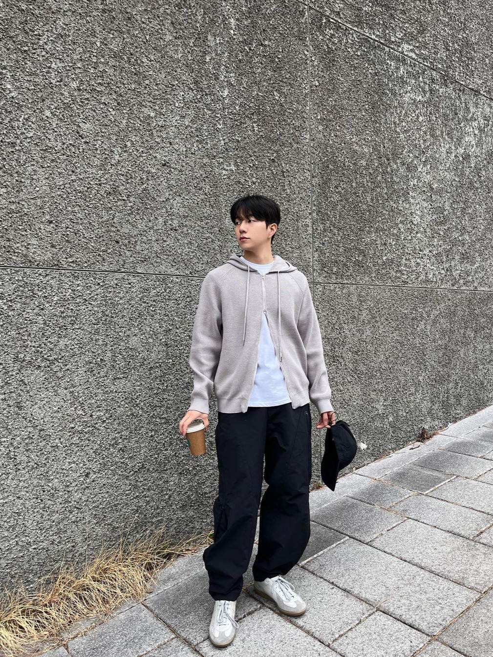 Art Of Field Side Zipper Balloon Pants Black, Reproduction of Found German Military Trainer 1700L Light Gray 착용 스타일 - 4