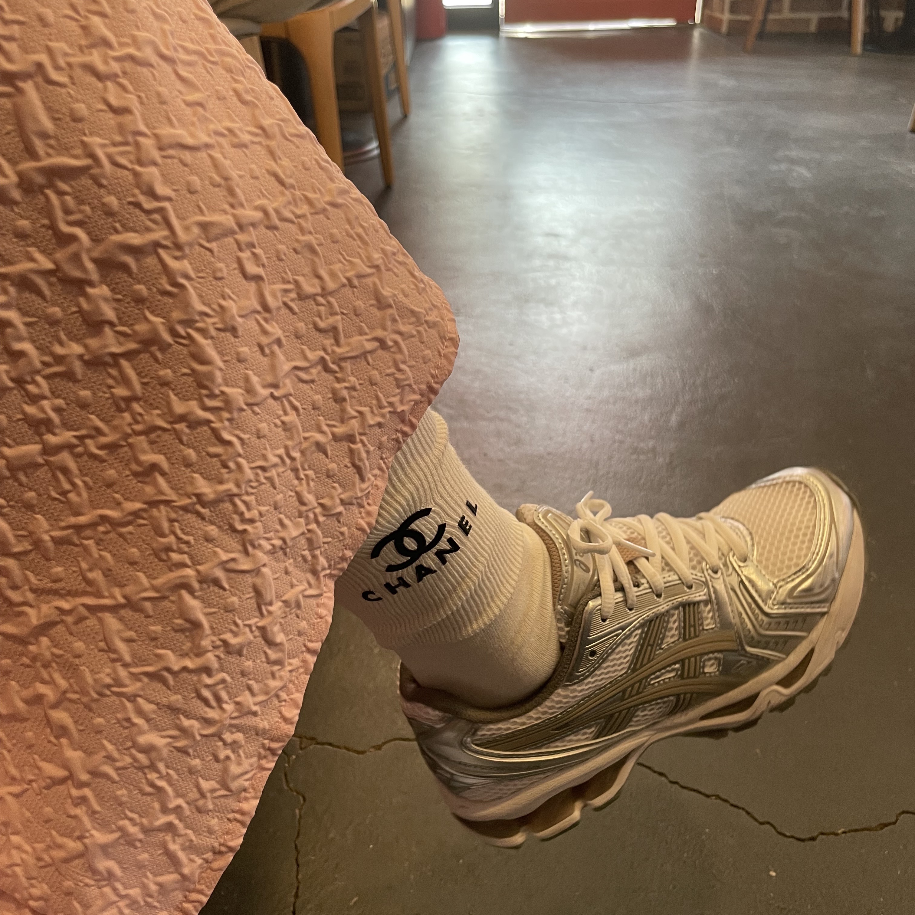 (W) Asics Gel-Kayano 14 White Moonrock 착용 스타일
