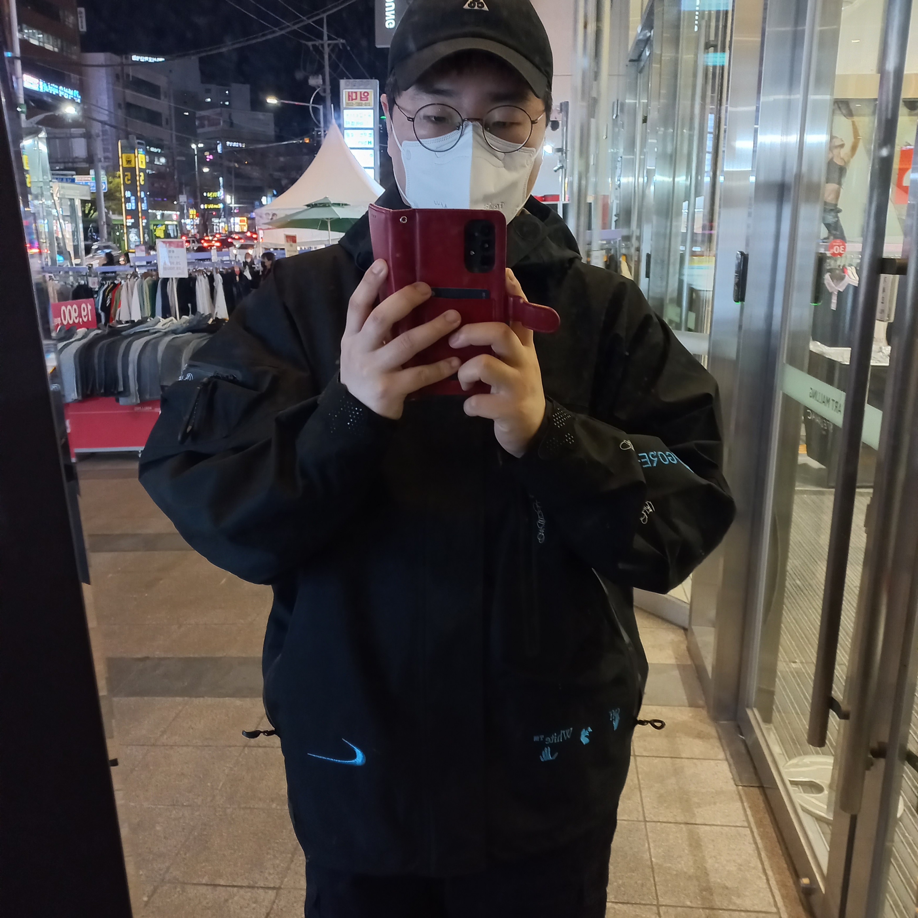 Nike x Off-White NRG Gore-Tex Jacket Black - Asia 착용 스타일
