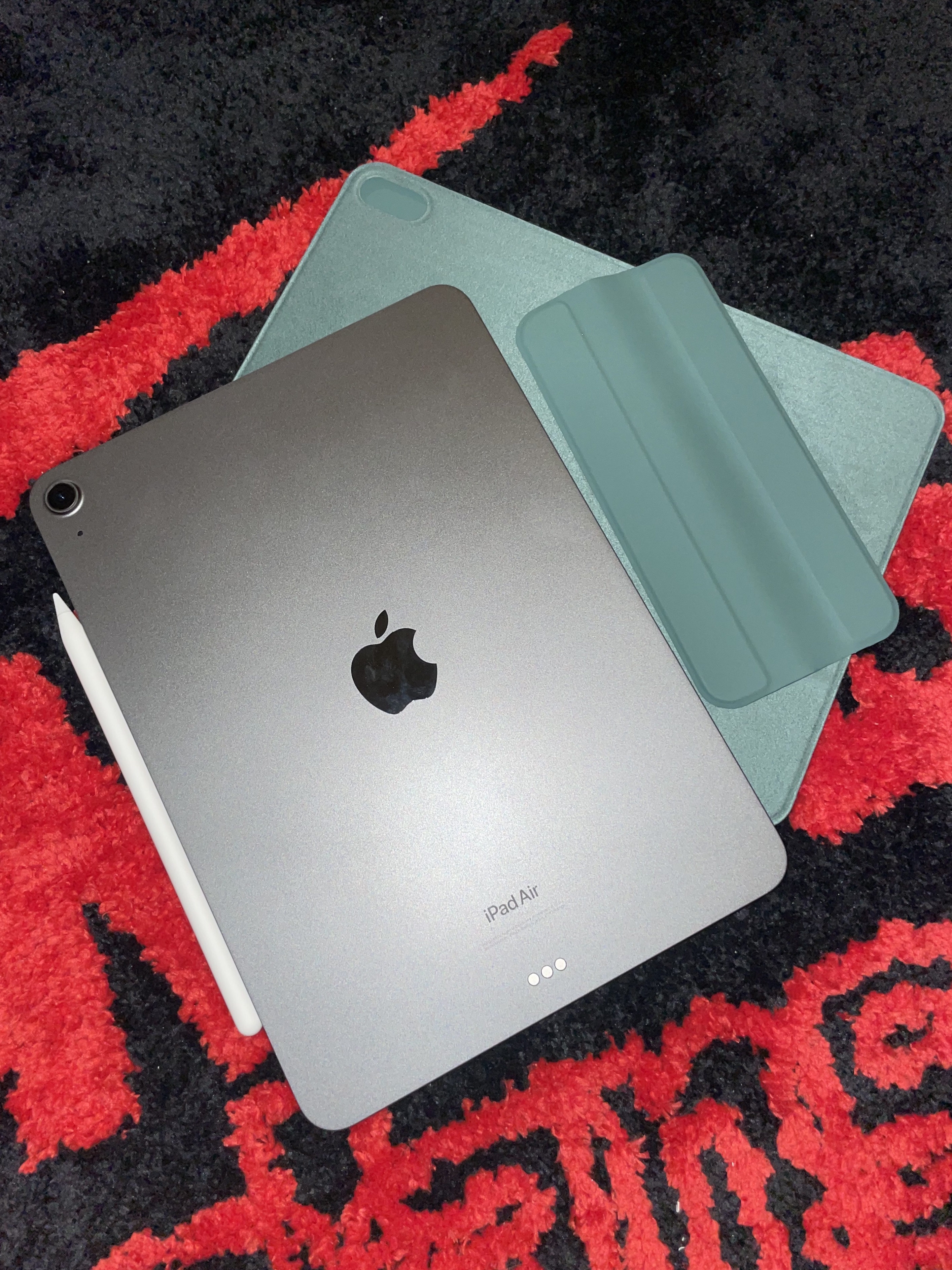 Apple iPad Air 5th Gen Wifi 64GB Space Gray (Korean Ver.), Apple Pencil 2nd Gen 착용 스타일 - 1