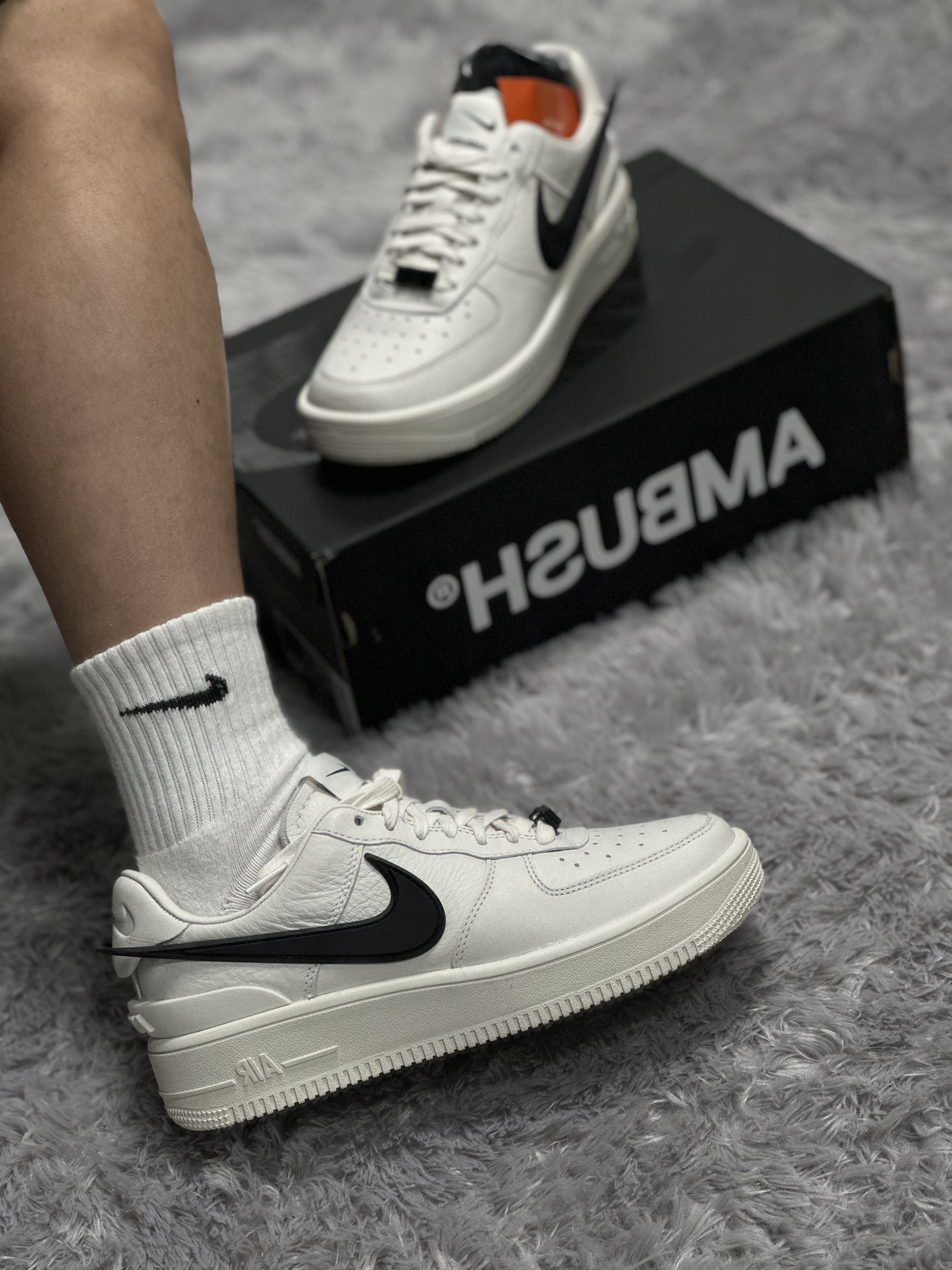 Nike x Ambush Air Force 1 Low SP Phantom 착용 스타일
