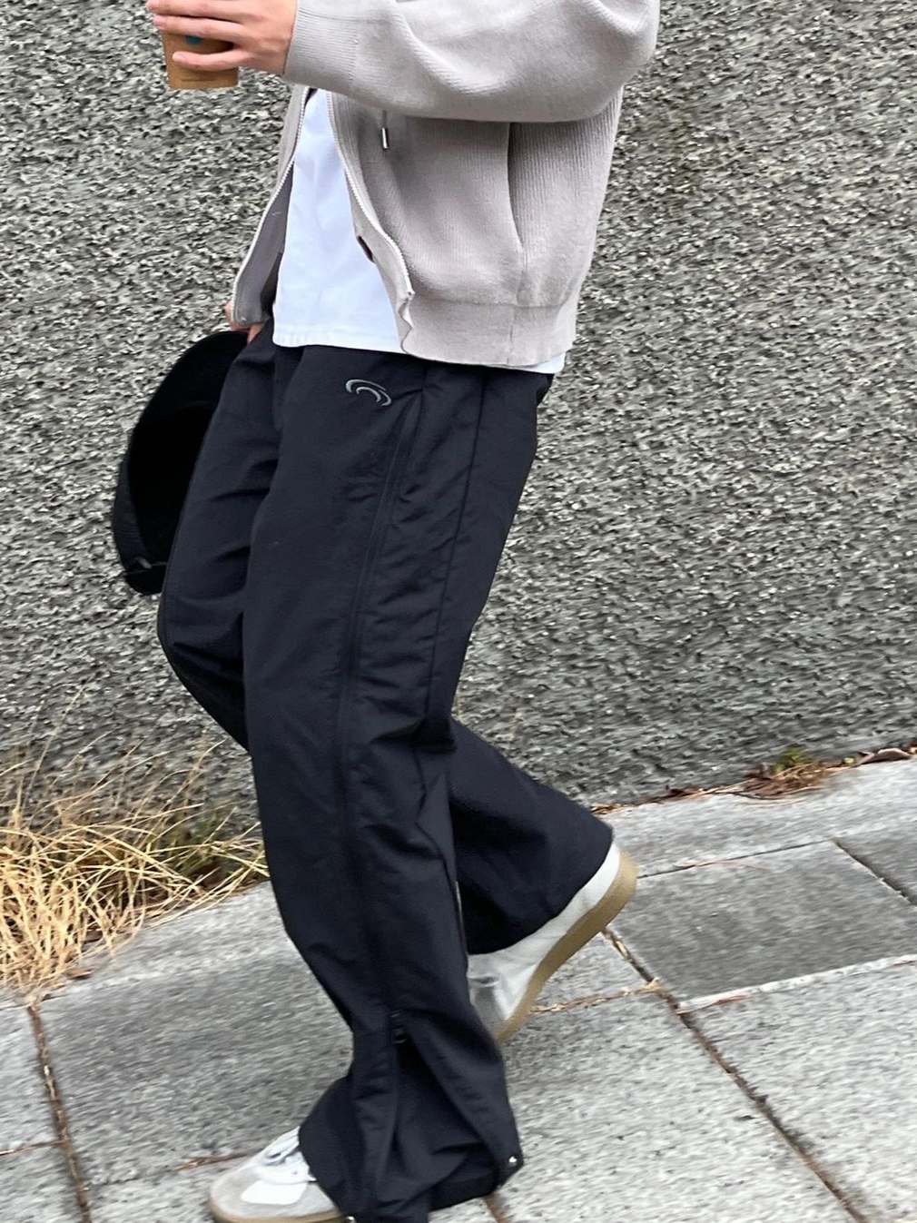 Art Of Field Side Zipper Balloon Pants Black, Reproduction of Found German Military Trainer 1700L Light Gray 착용 스타일 - 2