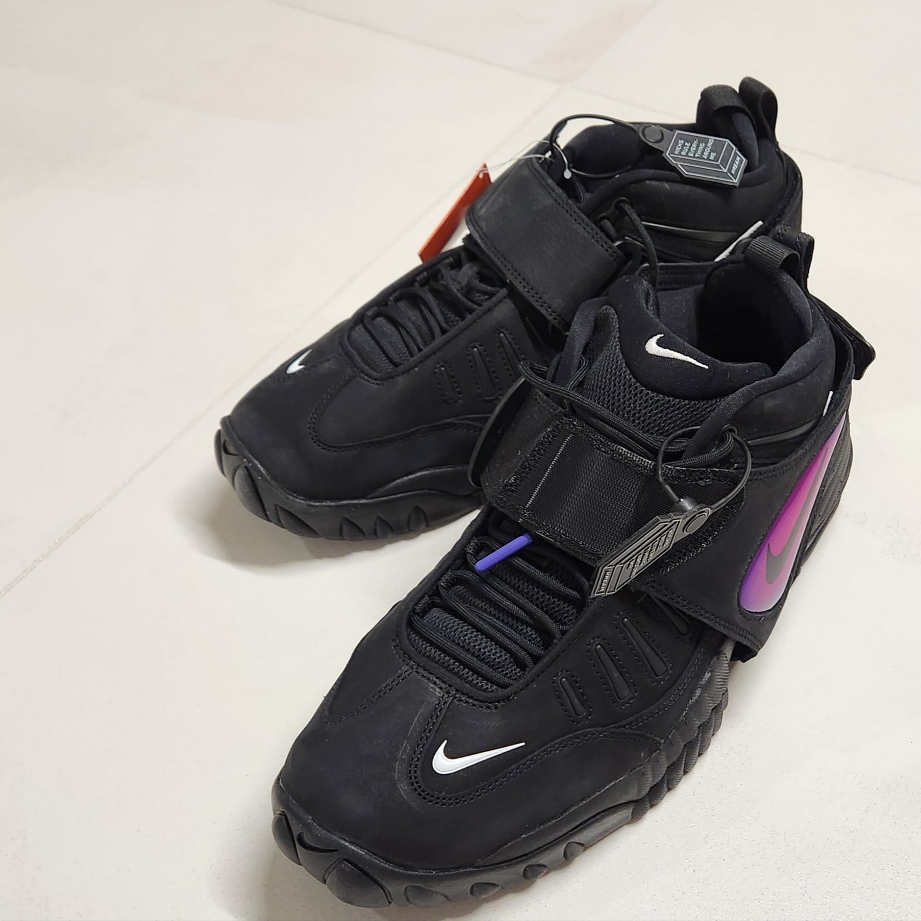 Nike x Ambush Air Adjust Force SP Black and Psychic Purple 착용 스타일 - 1