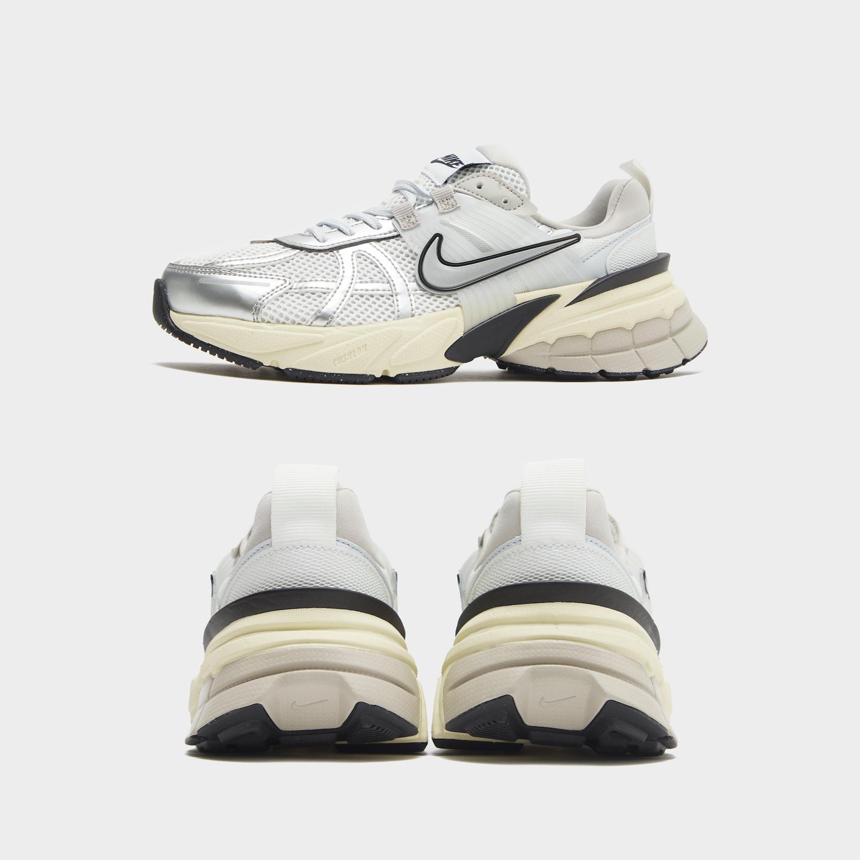 Nike V2K Run Summit White Metallic Silver 착용 스타일 - 3