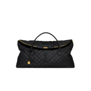 Saint Laurent ES Giant Travel Bag In Quilted Leather Black