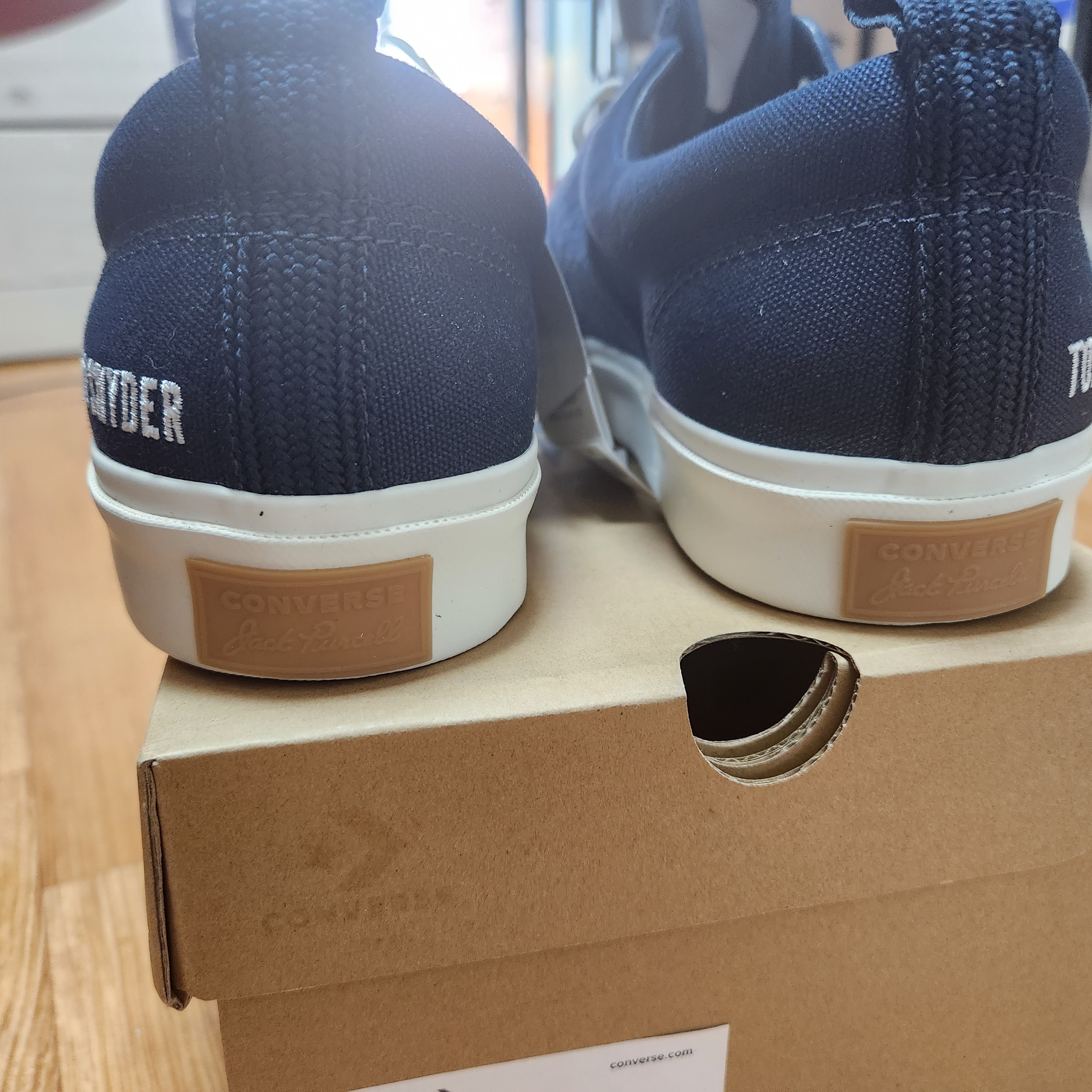 Converse x Todd Snyder Jack Purcell Ox Obsidian 착용 스타일 - 4