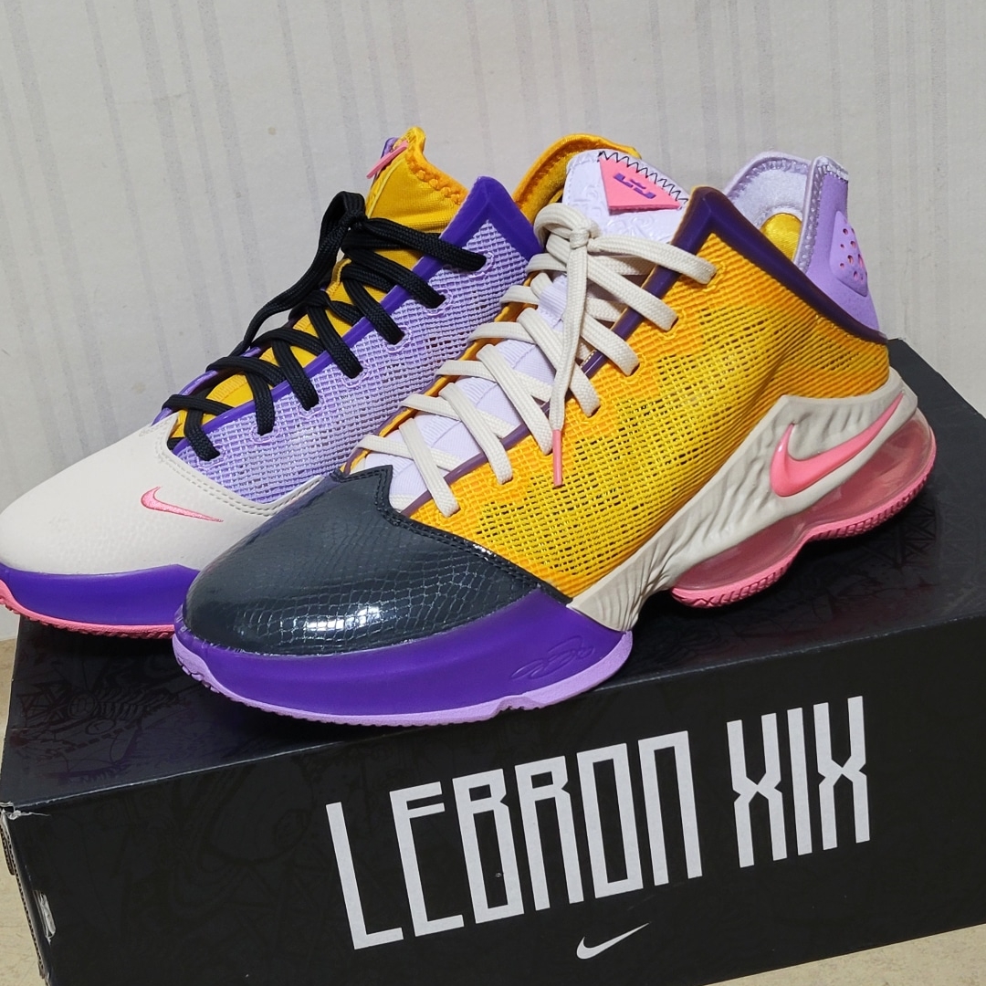 Nike LeBron XIX Low Lilac 착용 스타일