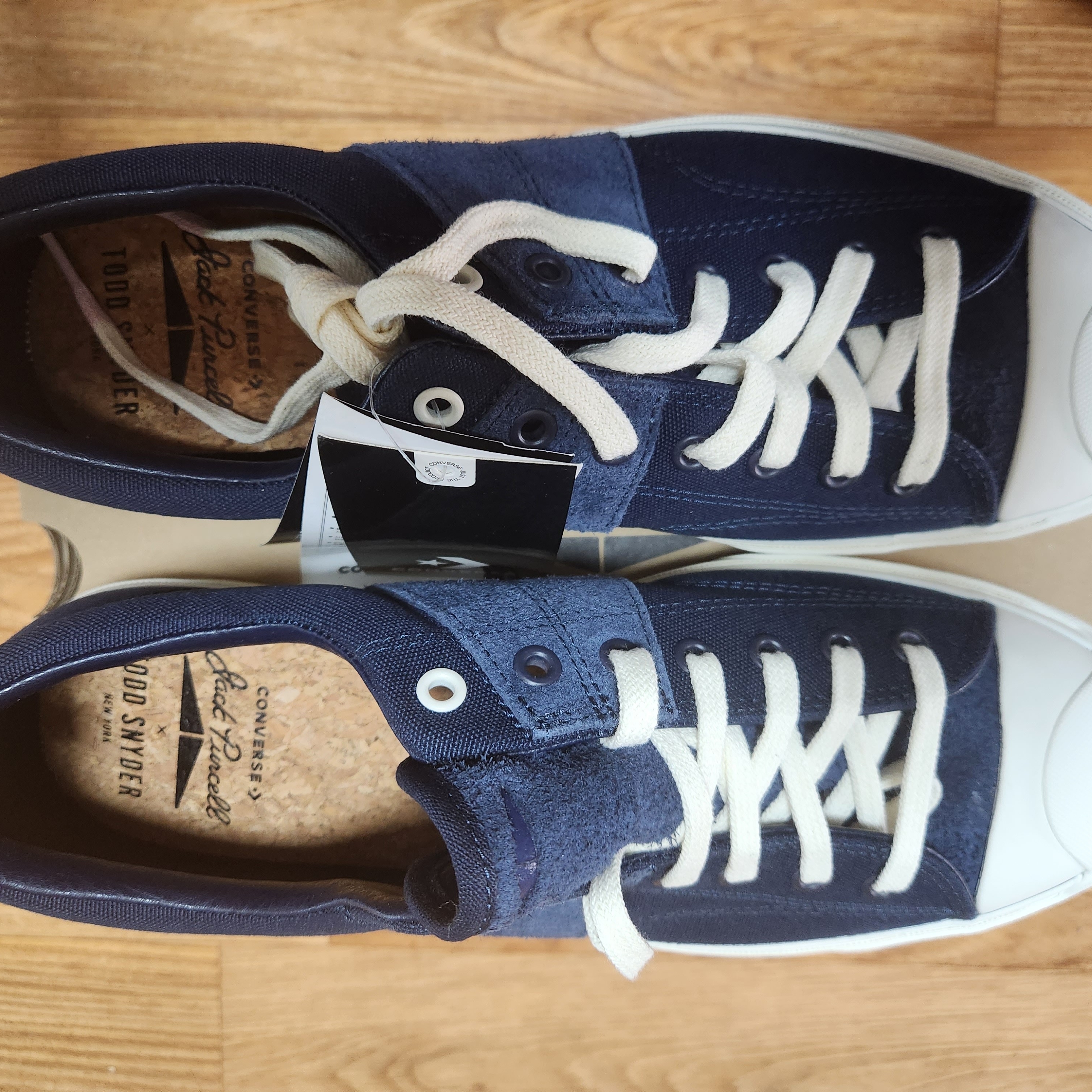 Converse x Todd Snyder Jack Purcell Ox Obsidian 착용 스타일 - 3