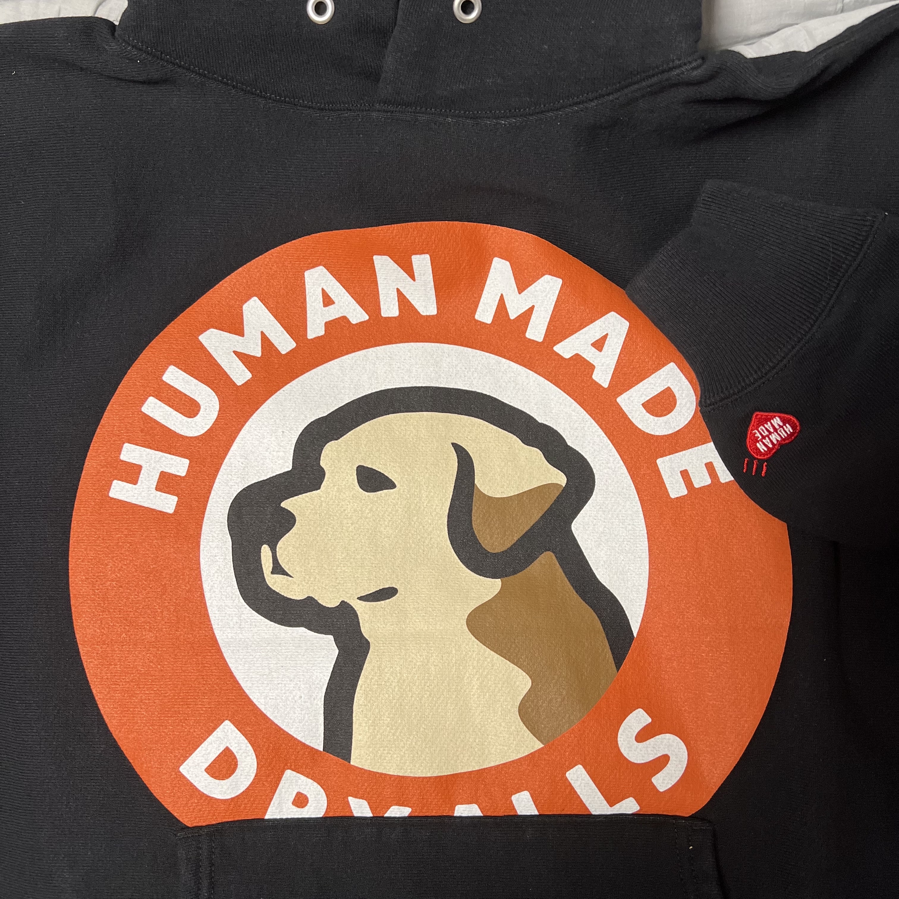 Human Made Heavyweight Hoodie #2 Black 착용 스타일