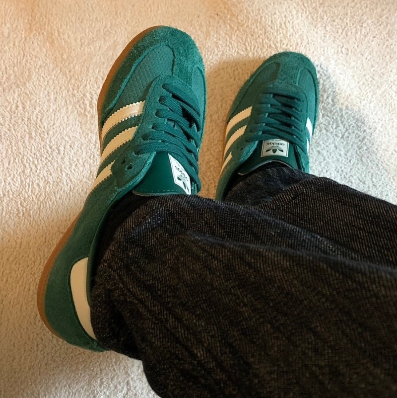 Adidas Samba OG Collegiate Green 착용 스타일 - 2