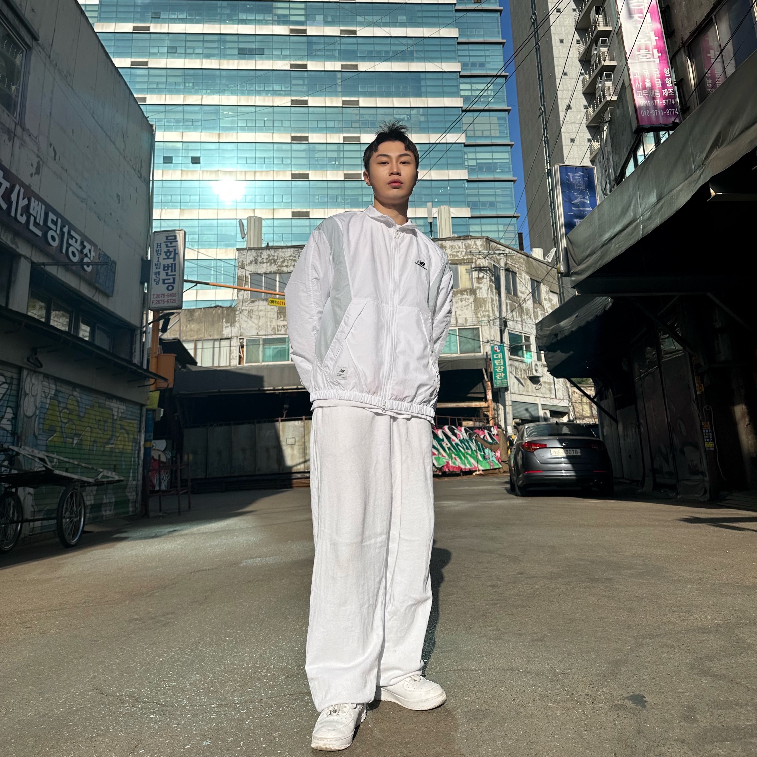 Nike Air Force 1 '07 Low White 착용 스타일 - 4