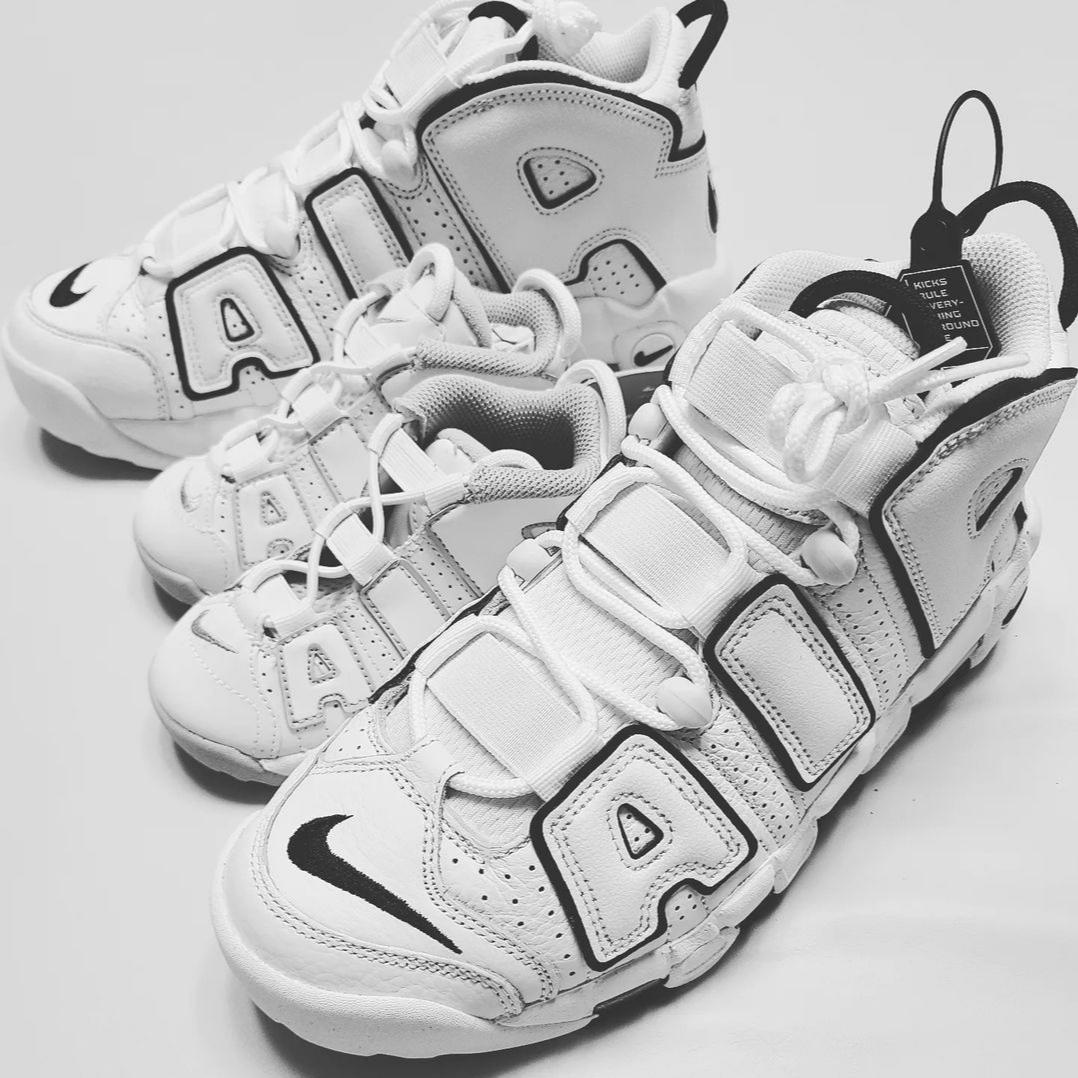 (W) Nike Air More Uptempo Summit White 착용 스타일