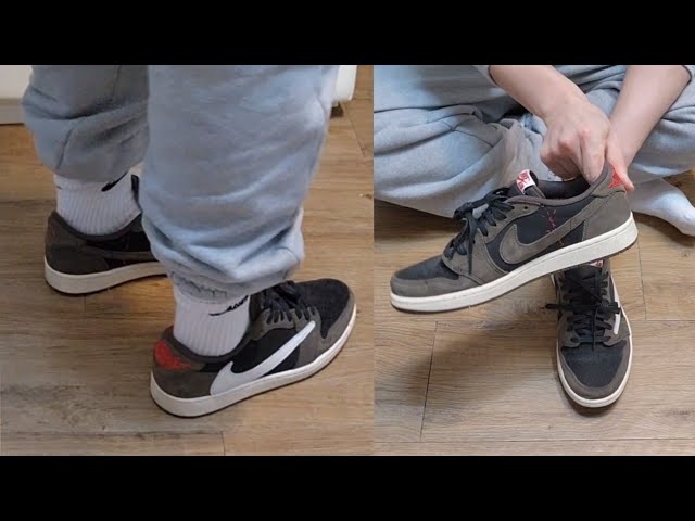 Jordan 1 x Travis Scott Retro Low OG SP Mocha 착용 스타일