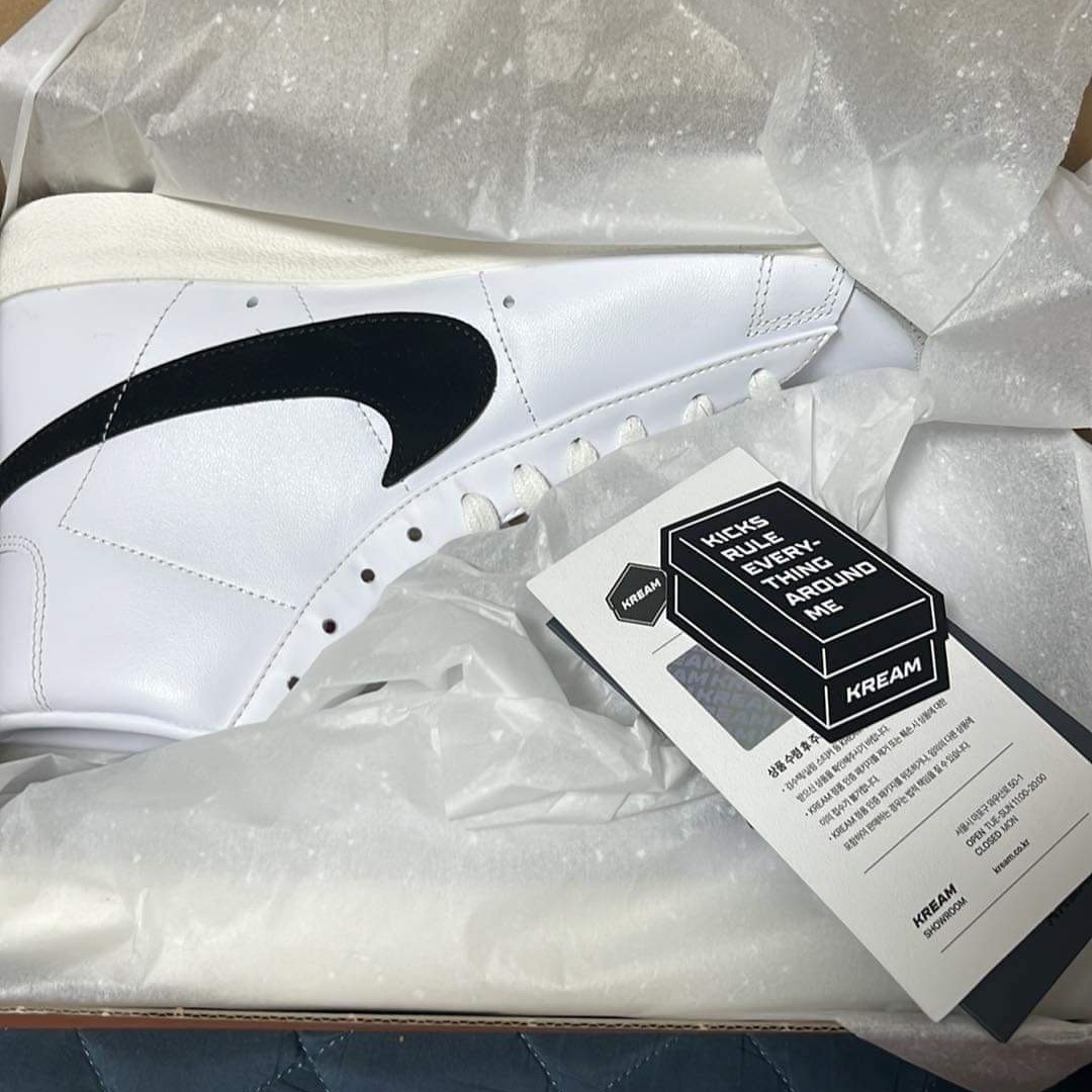 Nike Blazer Mid '77 Vintage White Black 착용 스타일