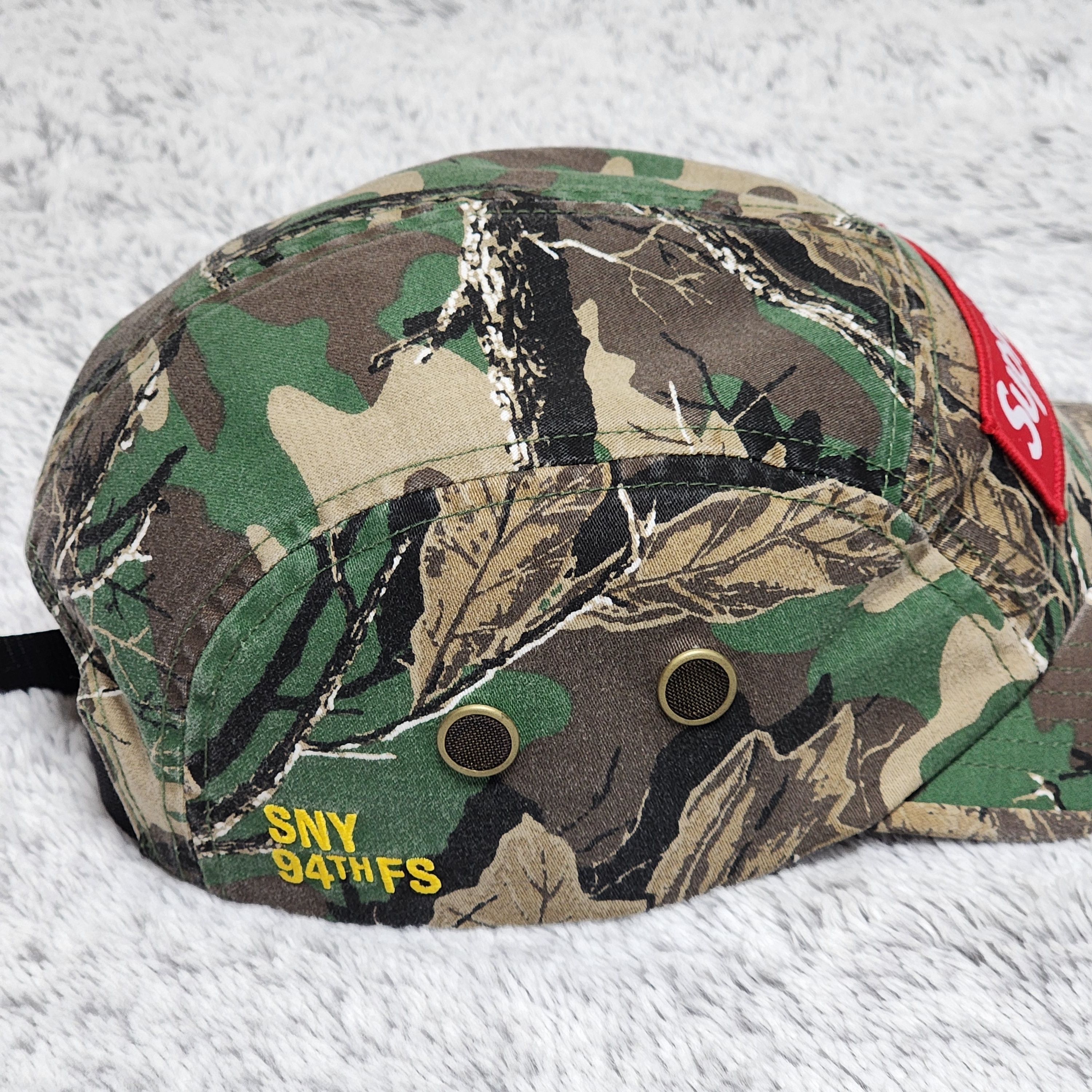 Supreme Military Camp Cap Branch Olive Camo - 22FW 착용 스타일 - 2