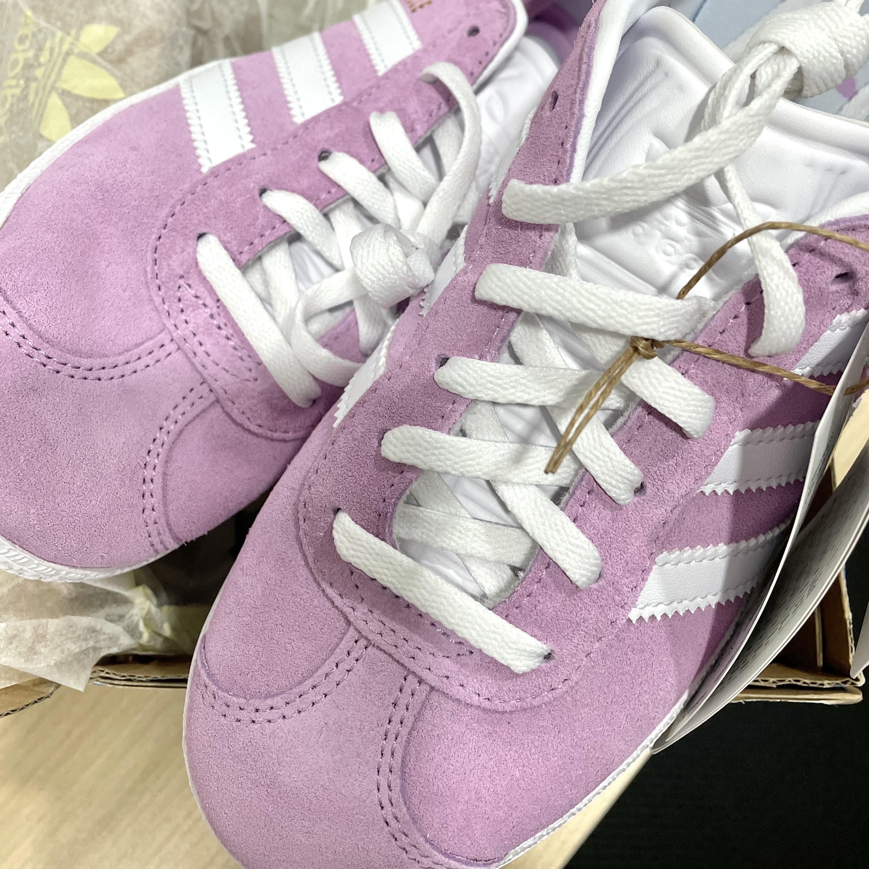 (J) Adidas Gazelle Bliss Lilac 착용 스타일