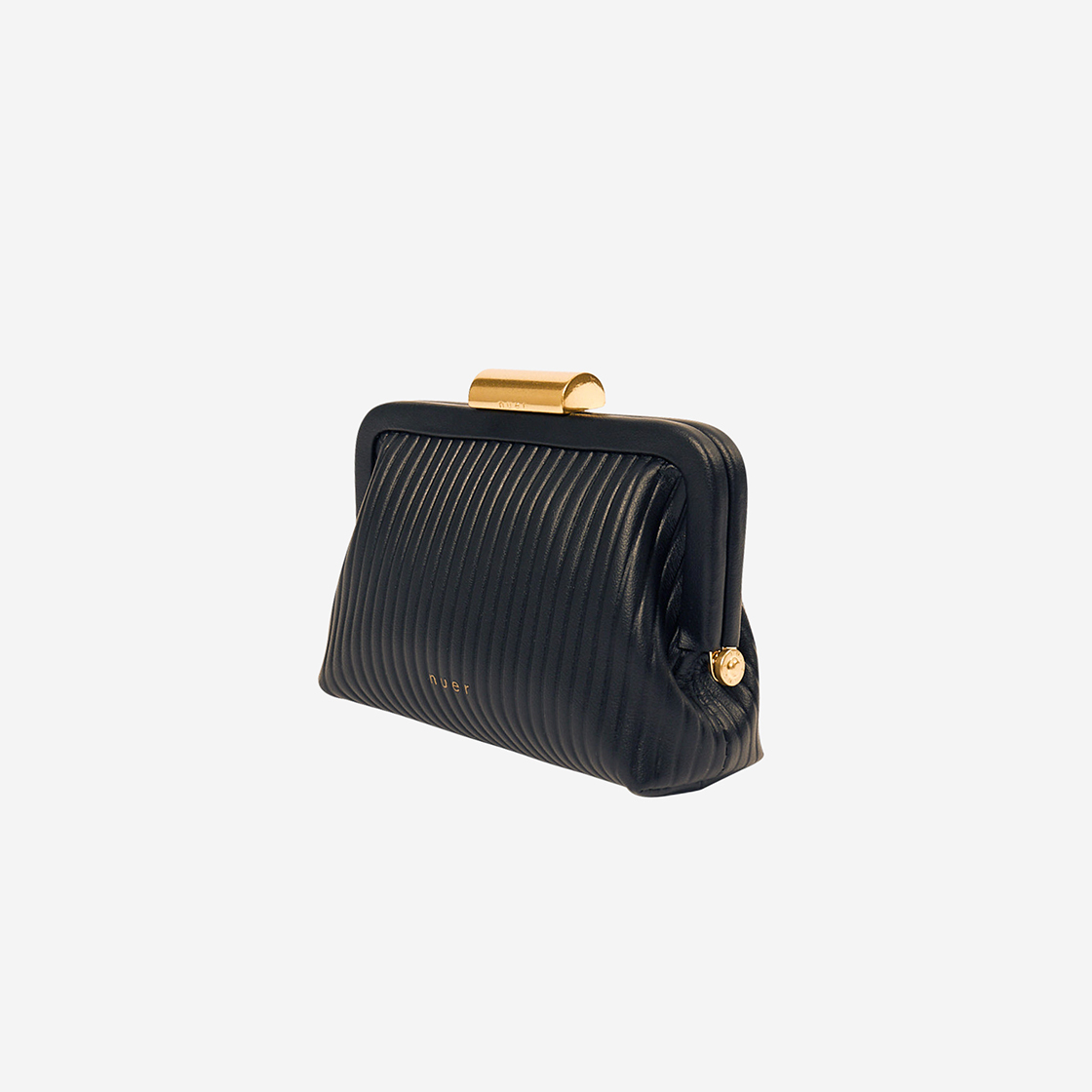 nuer Vieve Card Wallet Black Stripe/がま口 カード 財布 韓国 nuer Vieve Card Wallet Black Stripe/がま口 カード 財布 韓国