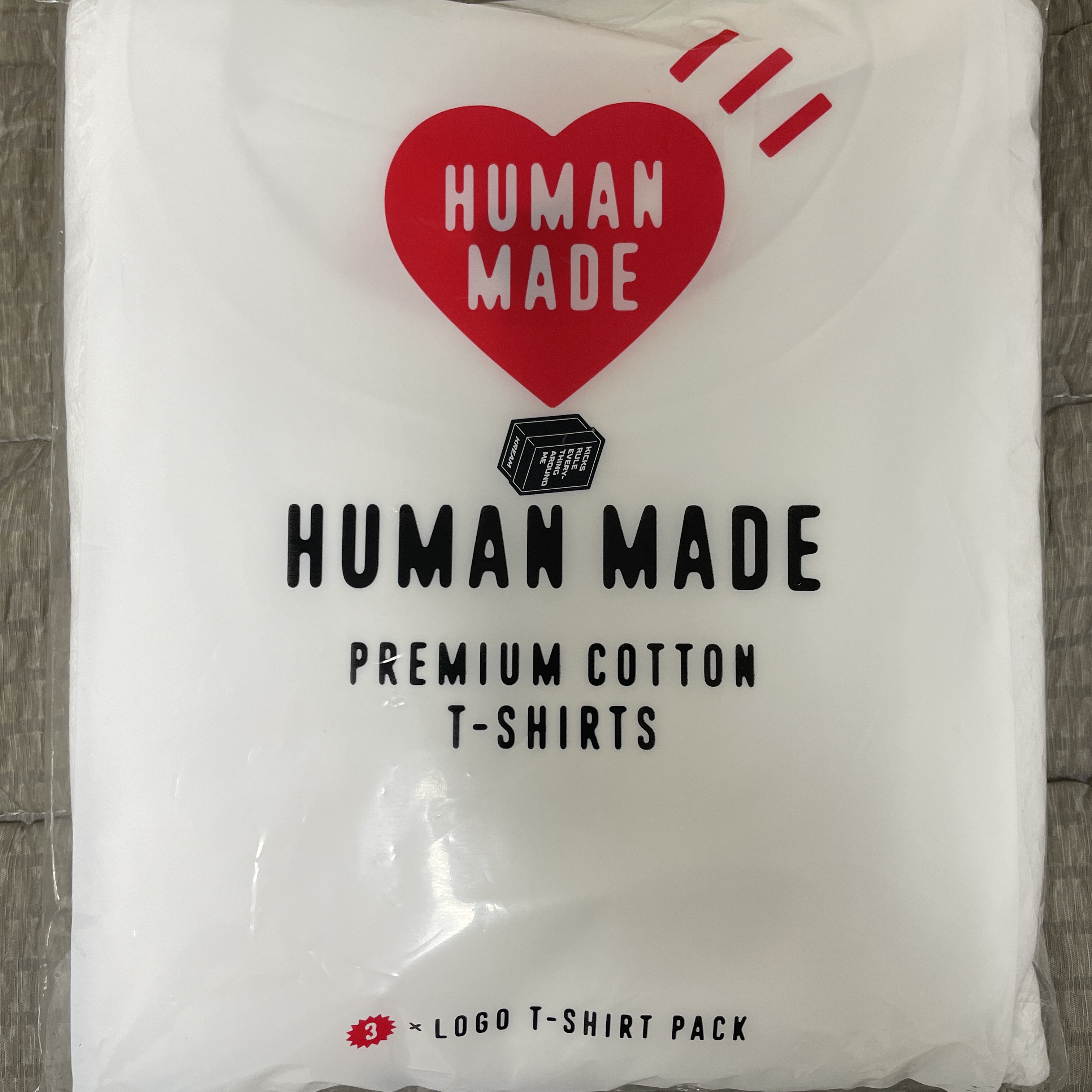 Human Made T-Shirts White (3 Pack) 착용 스타일