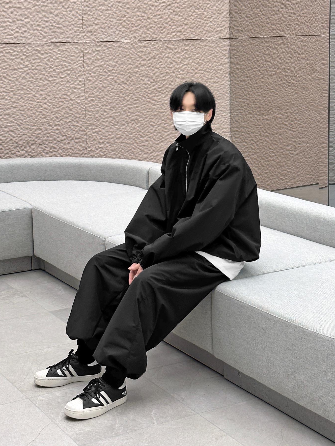 Y-3 Yohji Star Black White 착용 스타일 - 3