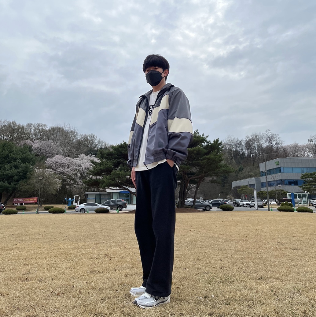 Ader Error Mem Jumper Grey, Ader Error Og; Tab @HT Off White 착용 스타일