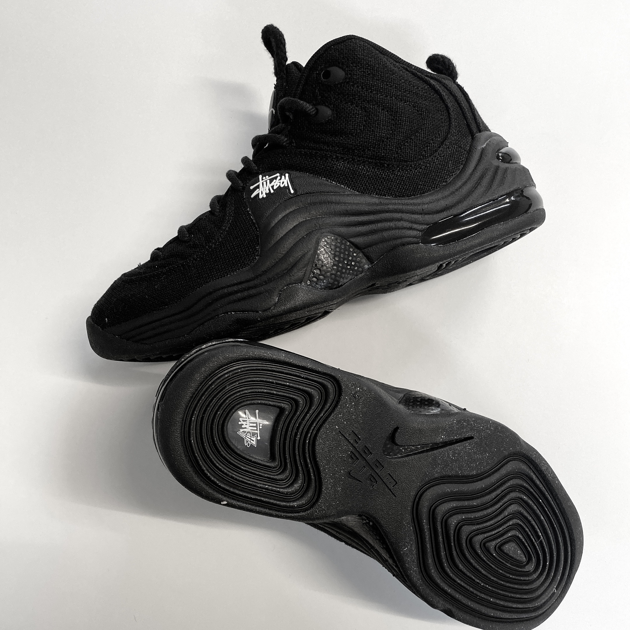 Nike x Stussy Air Penny II Black 착용 스타일 - 2