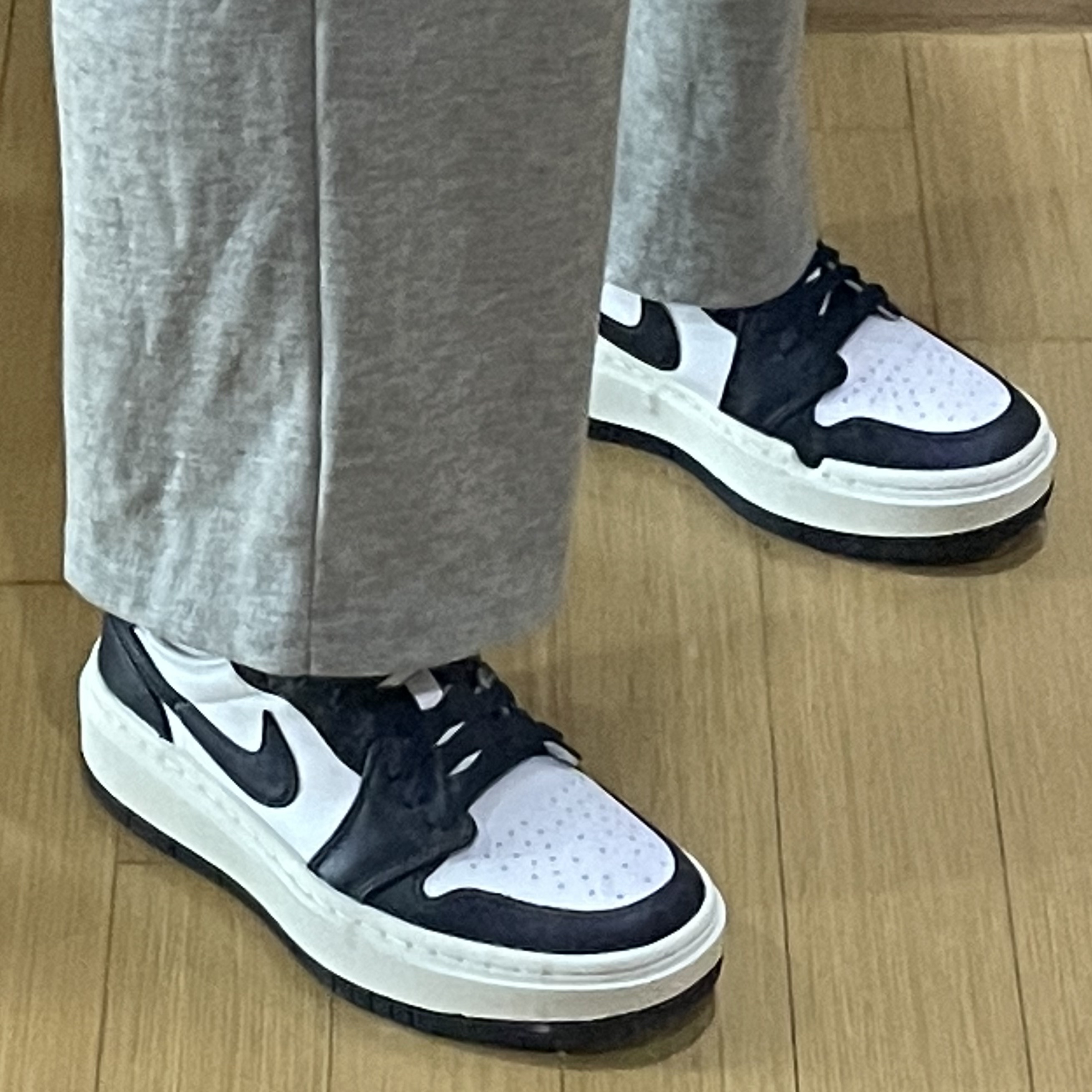 (W) Jordan 1 Elevate Low Midnight Navy 착용 스타일