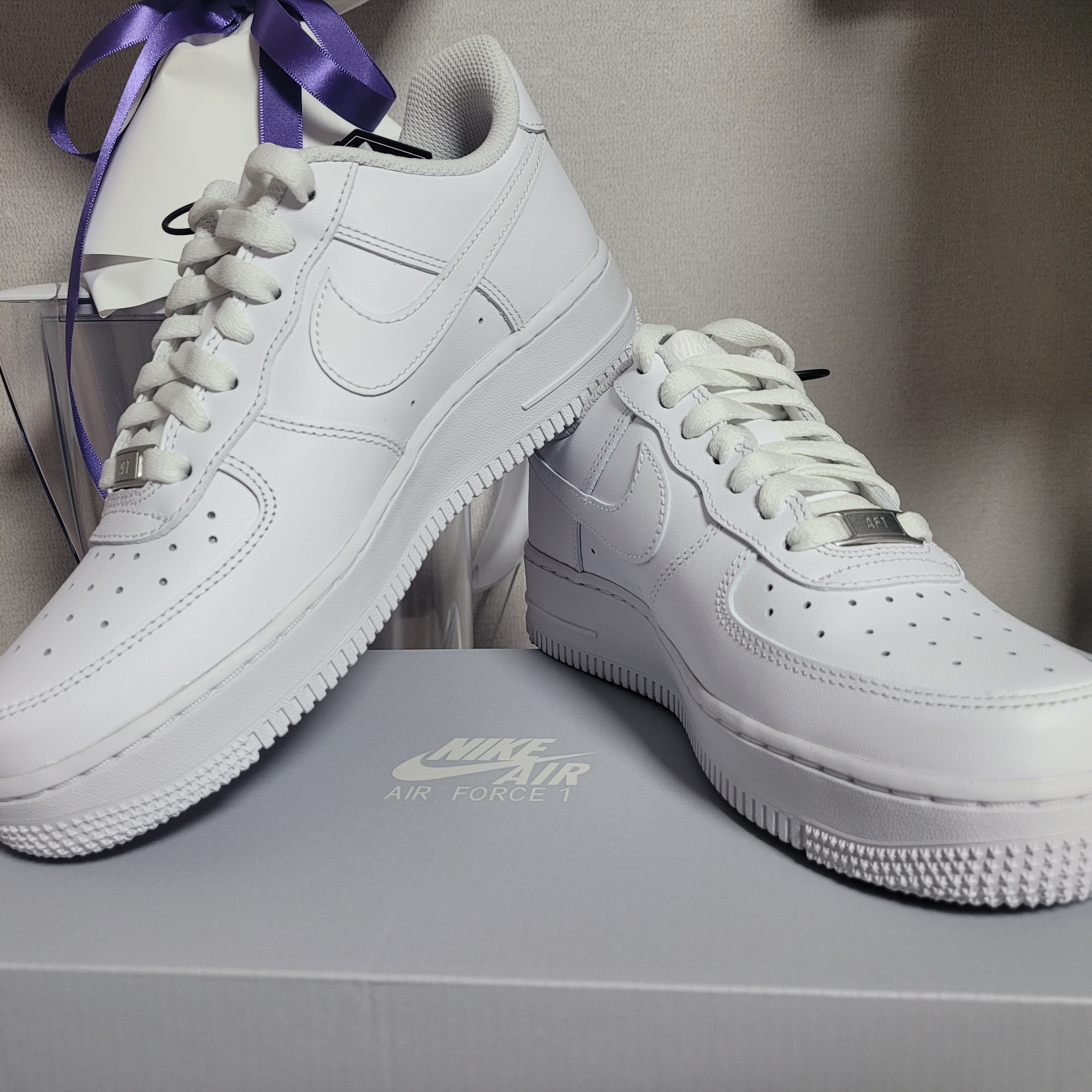 (W) Nike Air Force 1 '07 Low White 착용 스타일