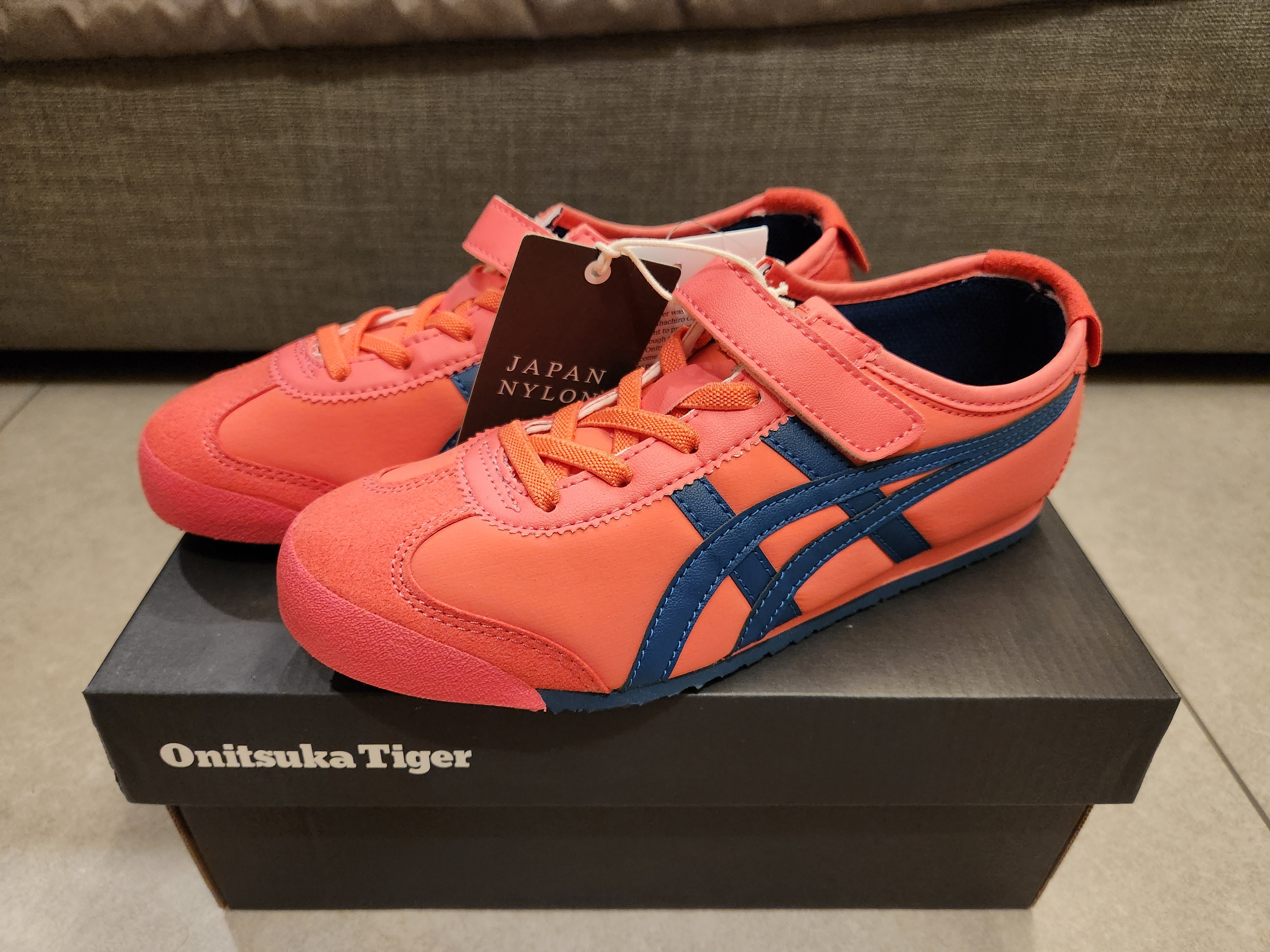 (PS) Onitsuka Tiger Mexico 66 Pink Cameo Mako Blue 착용 스타일