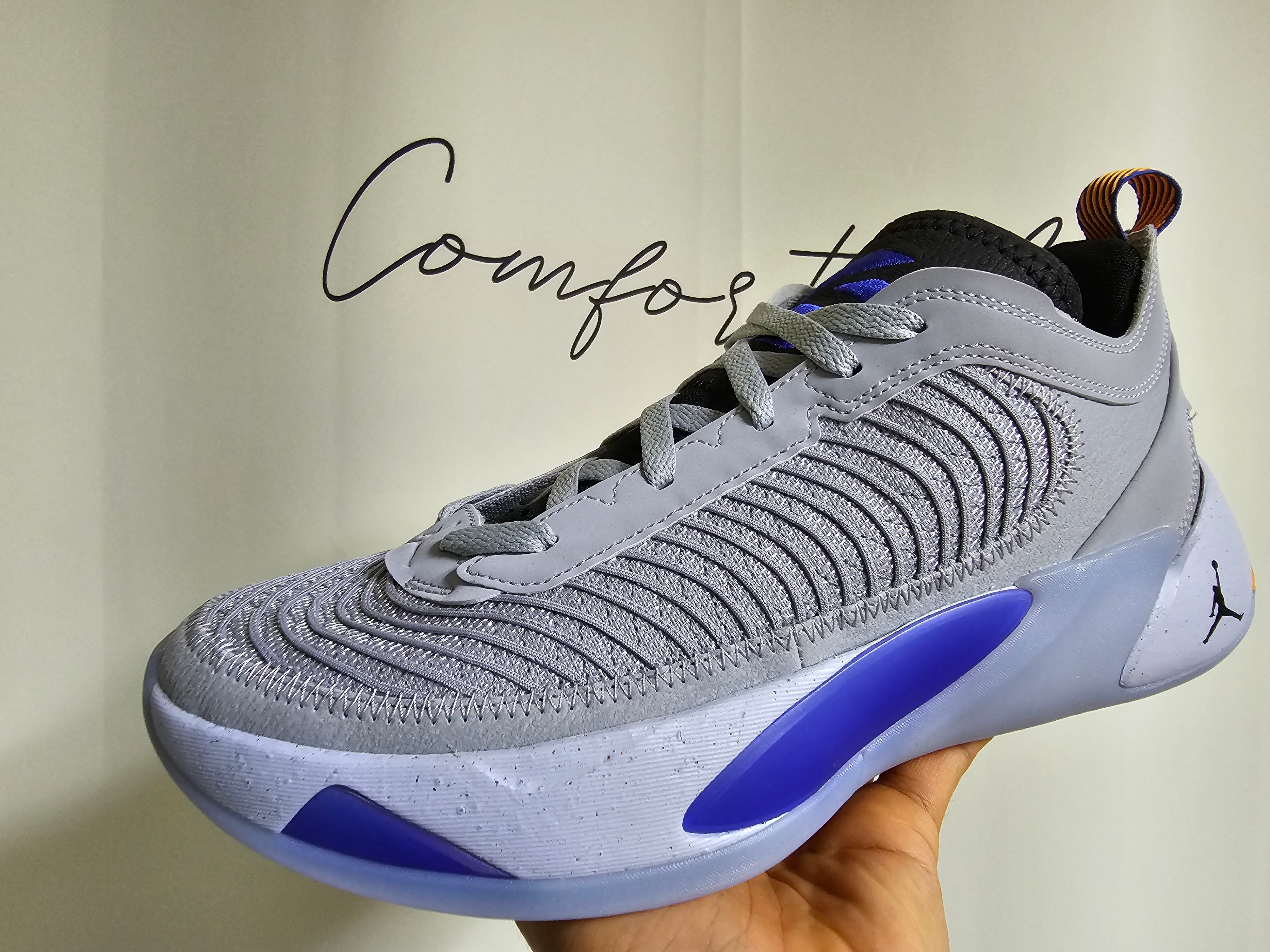 Jordan Luka 1 Next Nature PF Wolf Grey Kumquat 착용 스타일 - 1