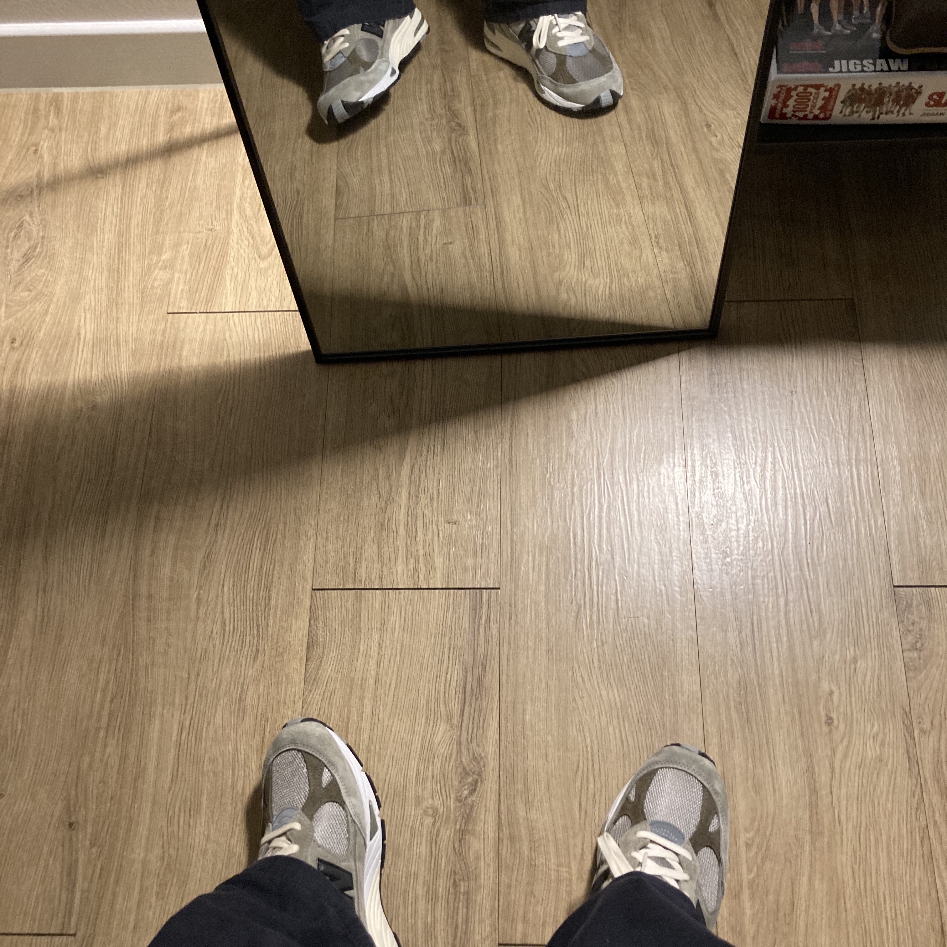 New Balance x JJJJound 991 Made in UK Grey 착용 스타일 - 2
