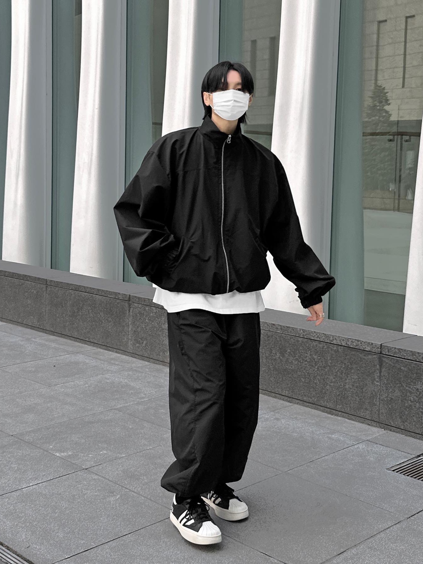 Y-3 Yohji Star Black White 착용 스타일 - 5