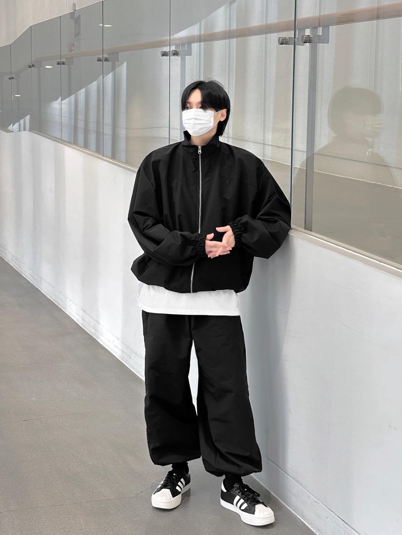 Y-3 Yohji Star Black White 착용 스타일 - 4