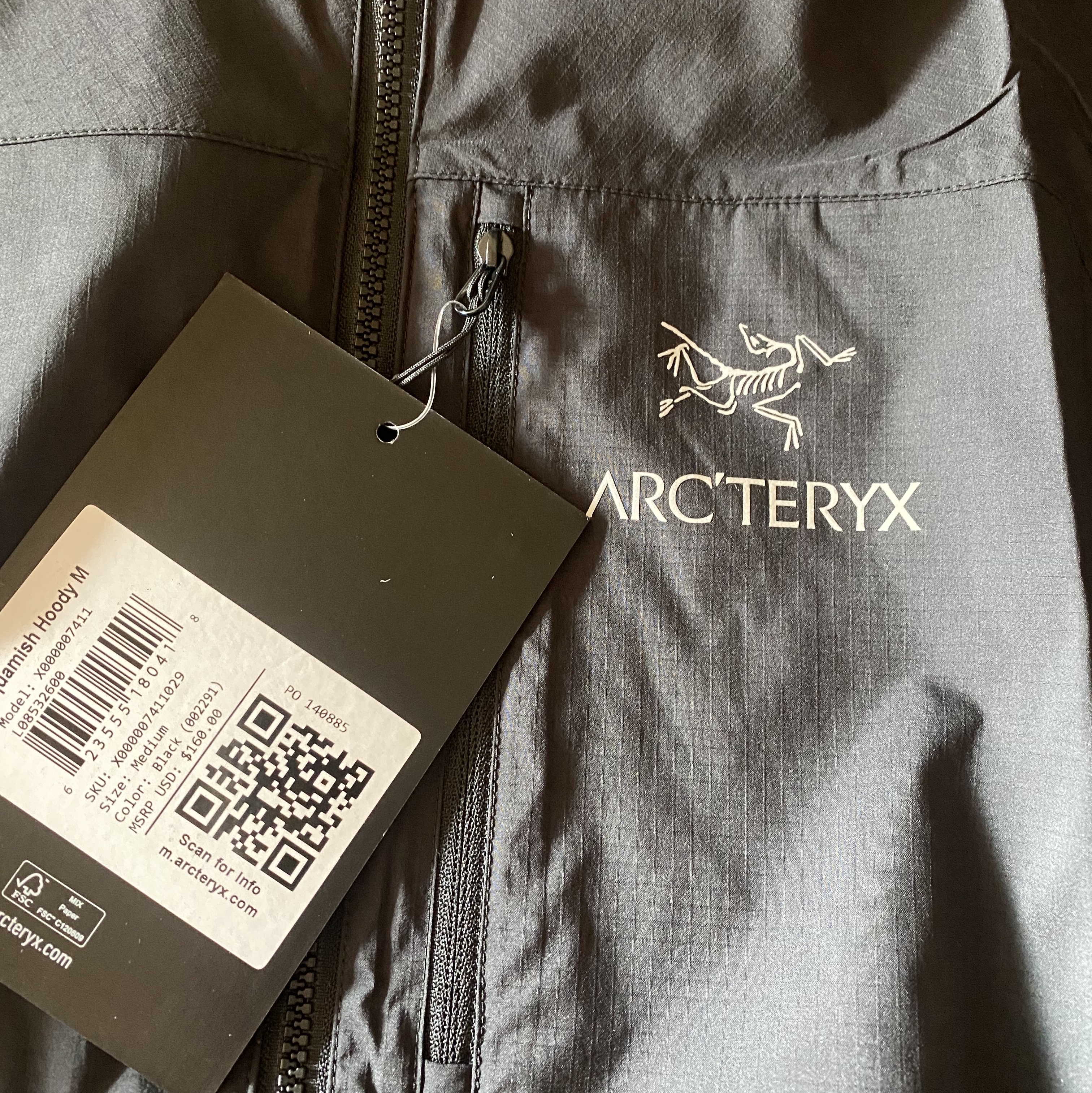 Arc'teryx Squamish Hoody Black 착용 스타일